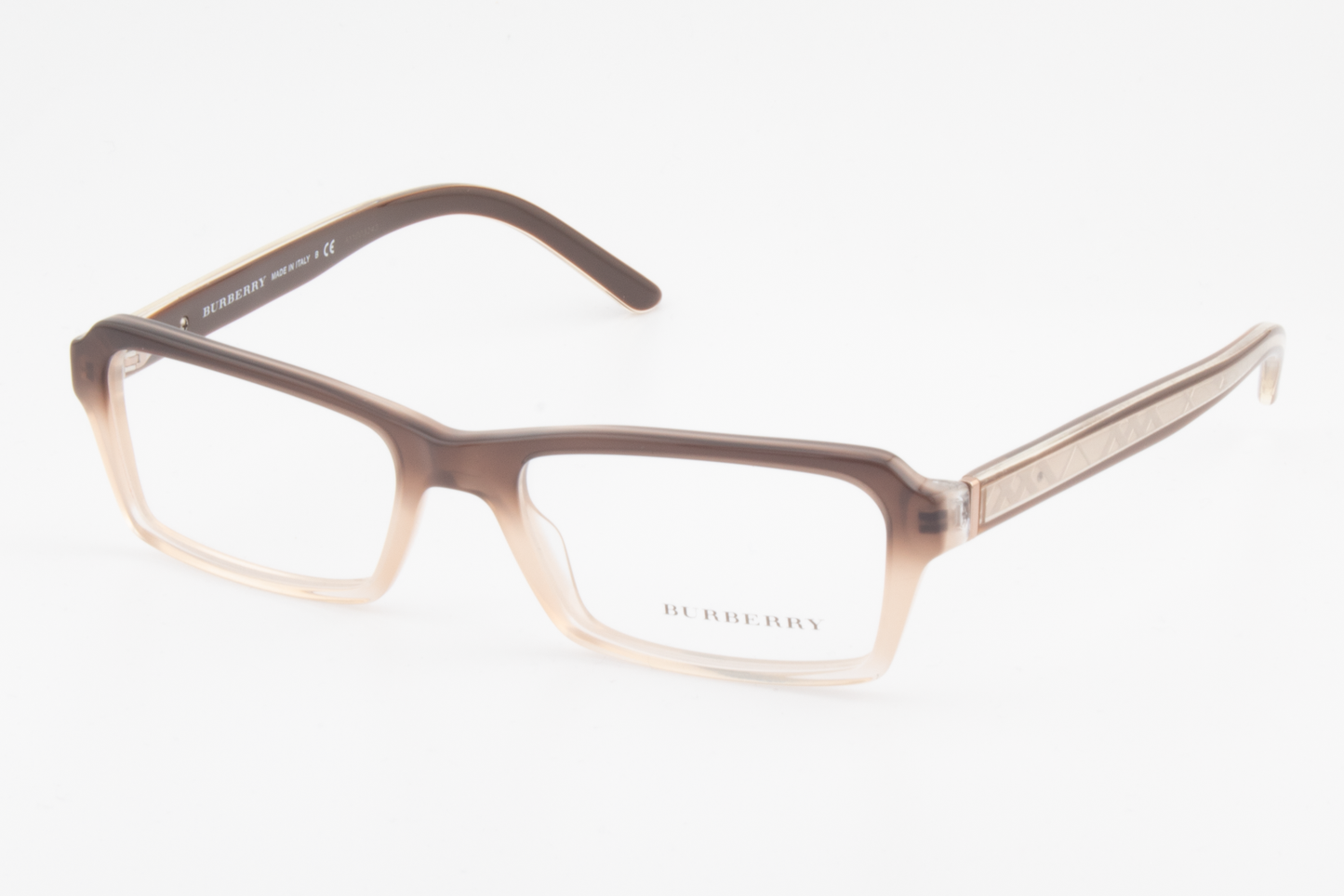 Burberry B2104  Female Rectangular Glasses Frame Brown/Beige/Gold 52mm