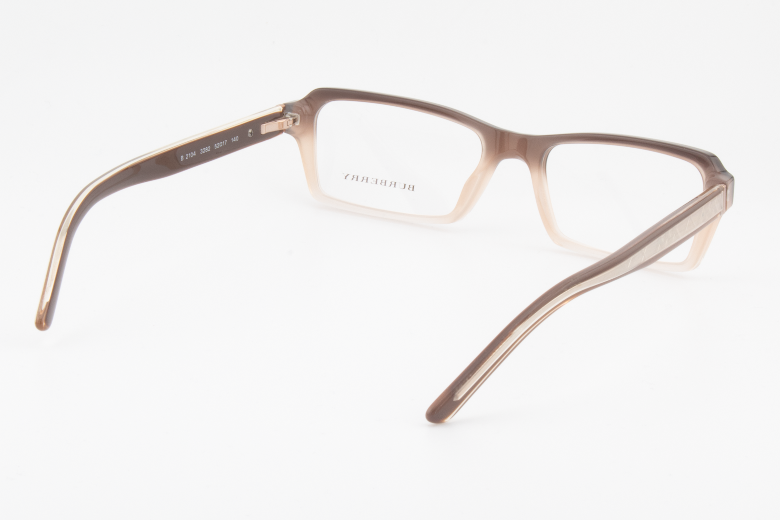 Burberry B2104  Female Rectangular Glasses Frame Brown/Beige/Gold 52mm