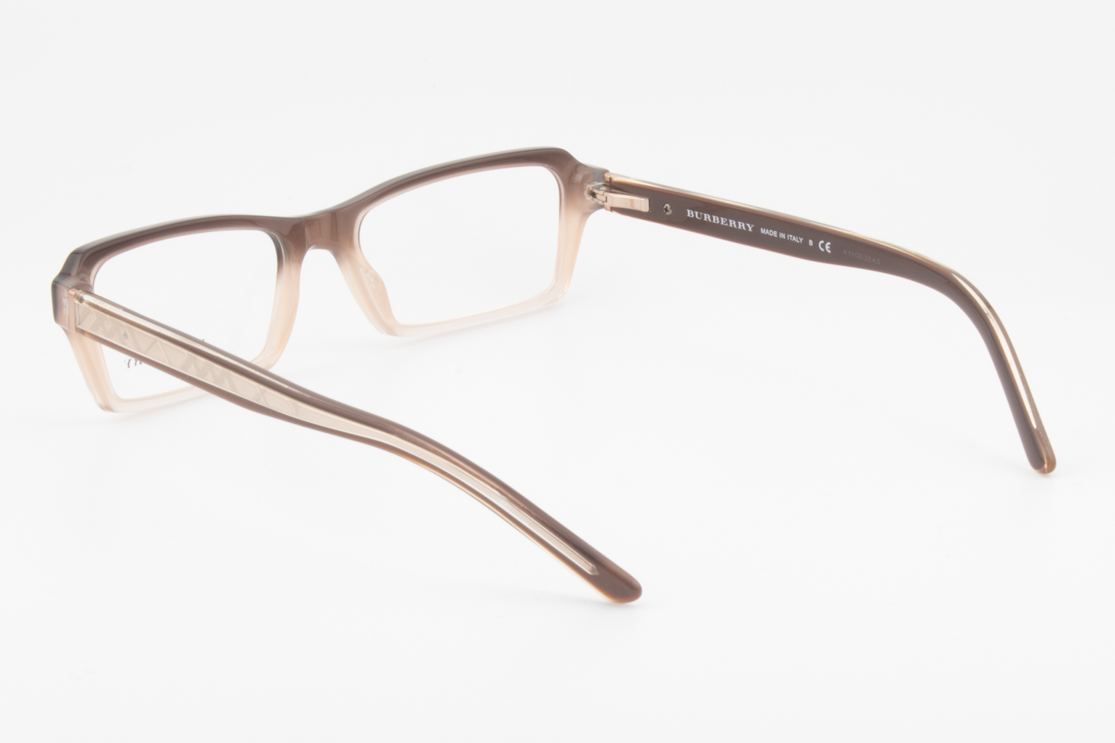 Burberry B2104  Female Rectangular Glasses Frame Brown/Beige/Gold 52mm