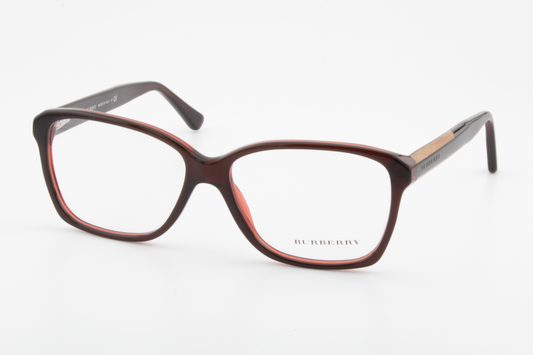 Burberry B2121  Female Square Glasses Frame Dark Red 54mm
