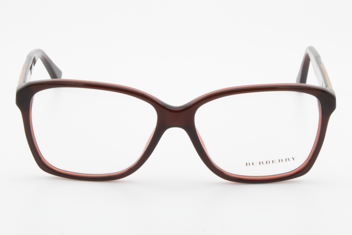 Burberry B2121  Female Square Glasses Frame Dark Red 54mm