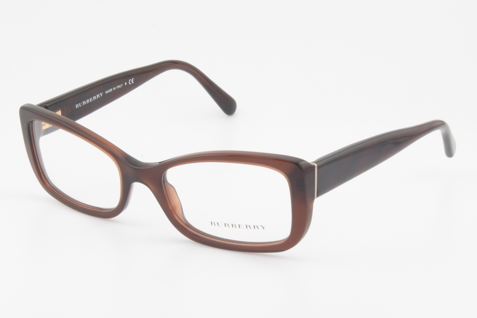 Burberry B2130  Female Rectangular Glasses Frame Brown Check 51mm