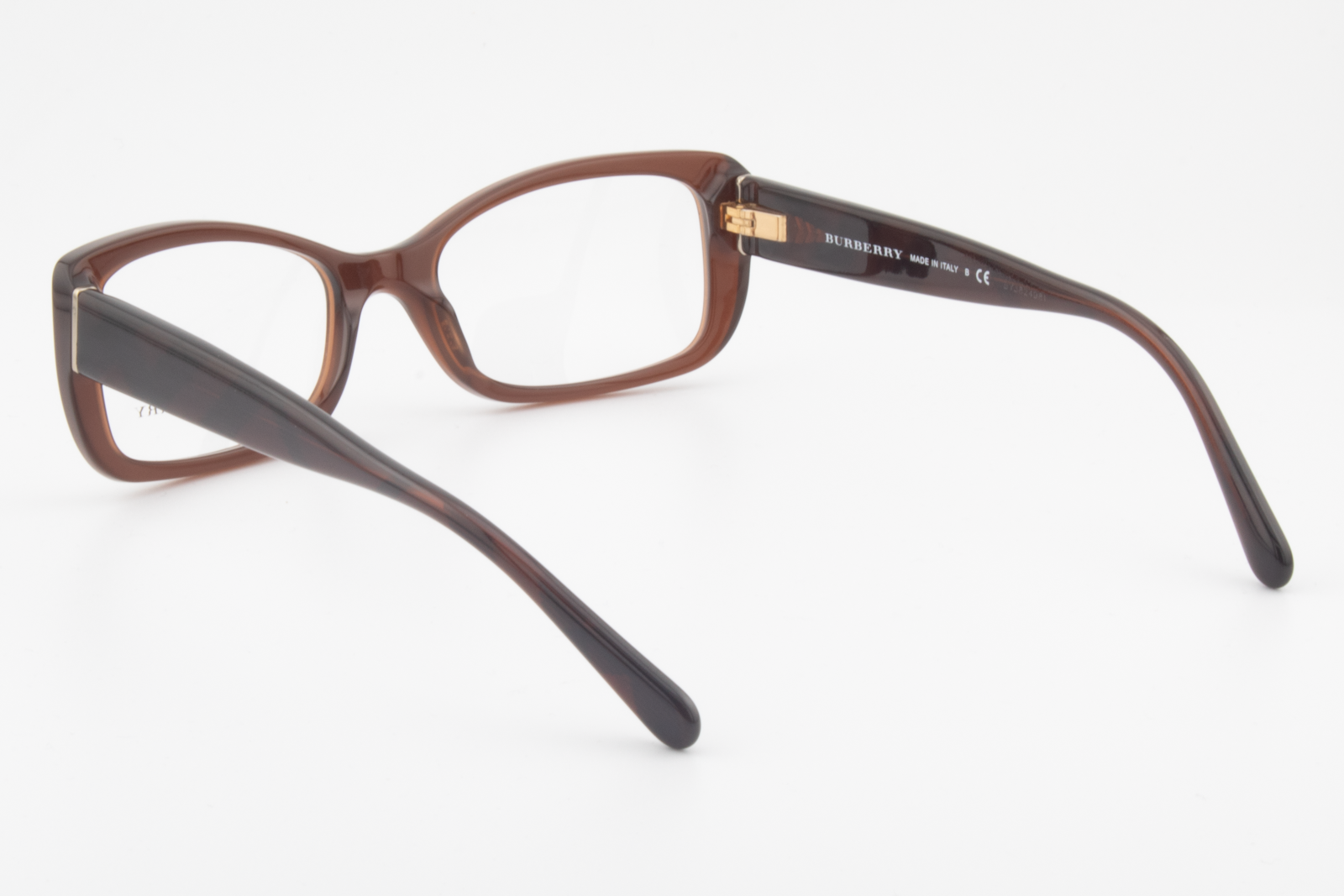 Burberry B2130  Female Rectangular Glasses Frame Brown Check 51mm