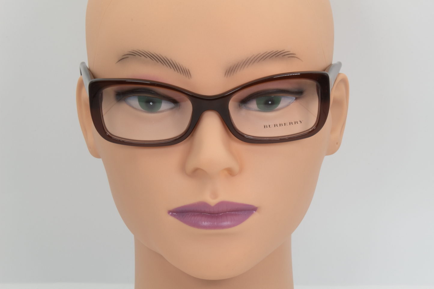 Burberry B2130  Female Rectangular Glasses Frame Brown Check 51mm