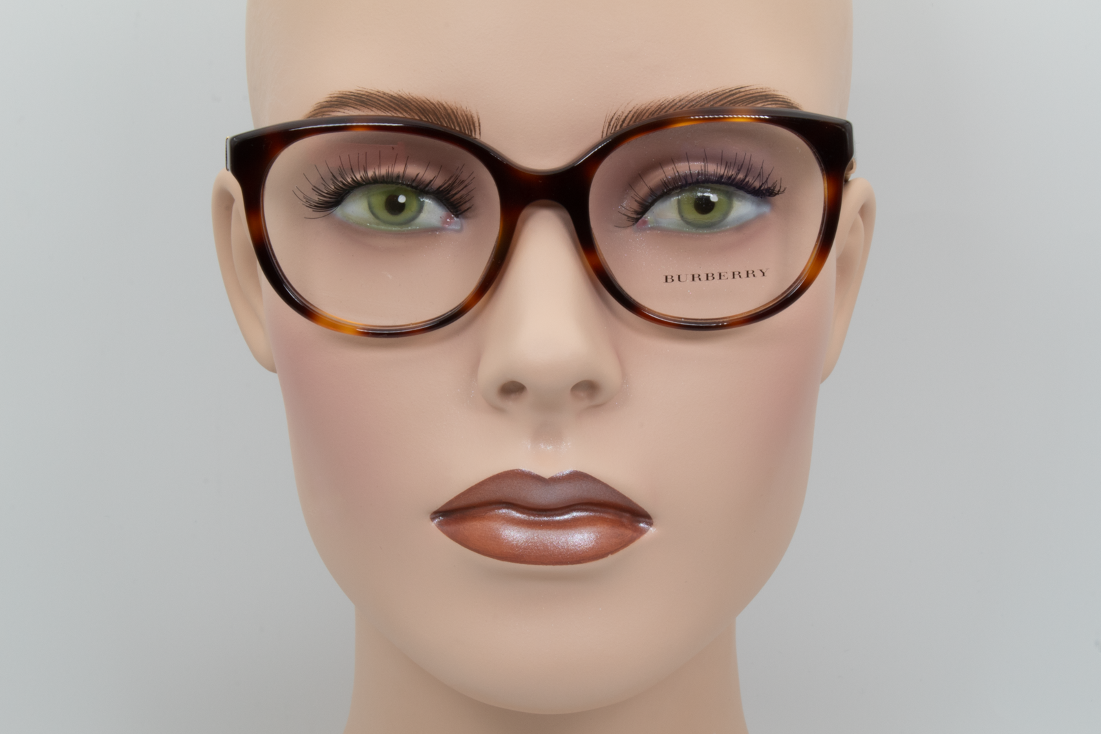 Burberry B2142  Female Round Glasses Frame Tortoise, Gold 51mm