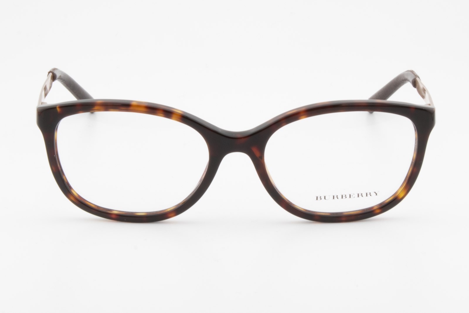 Burberry B2148-Q  Female Square Glasses Frame Brown Havana, Gold 52mm