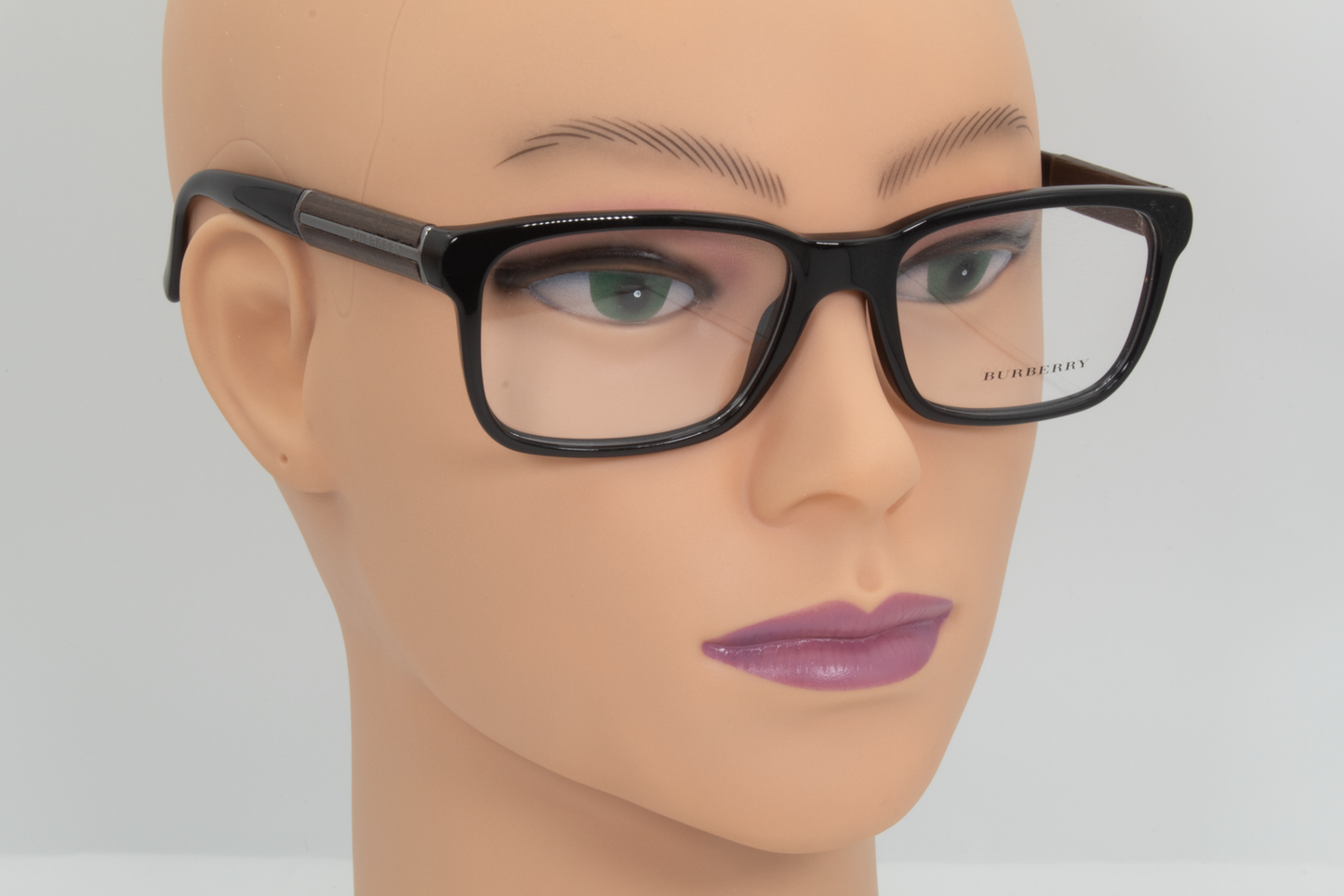 Burberry B2149  Unisex Rectangular Glasses Frame Black 55mm