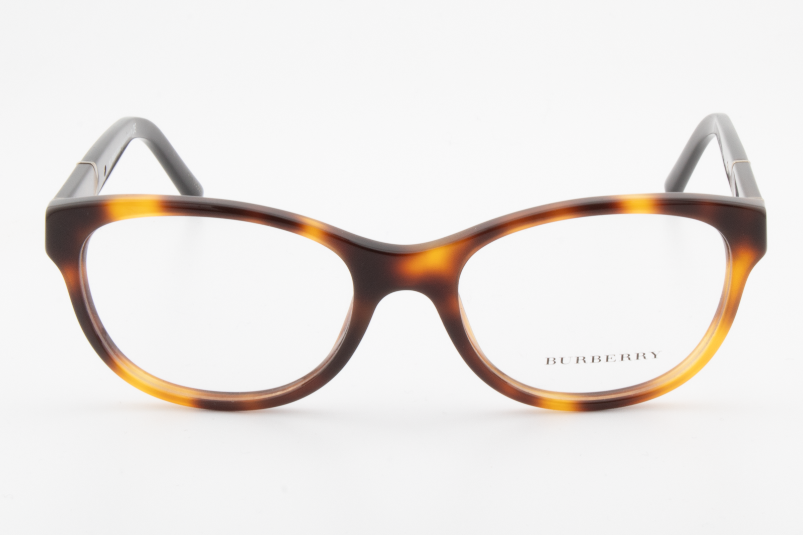 Burberry B2151  Female Rectangular Glasses Frame Black, Brown Havana 52mm
