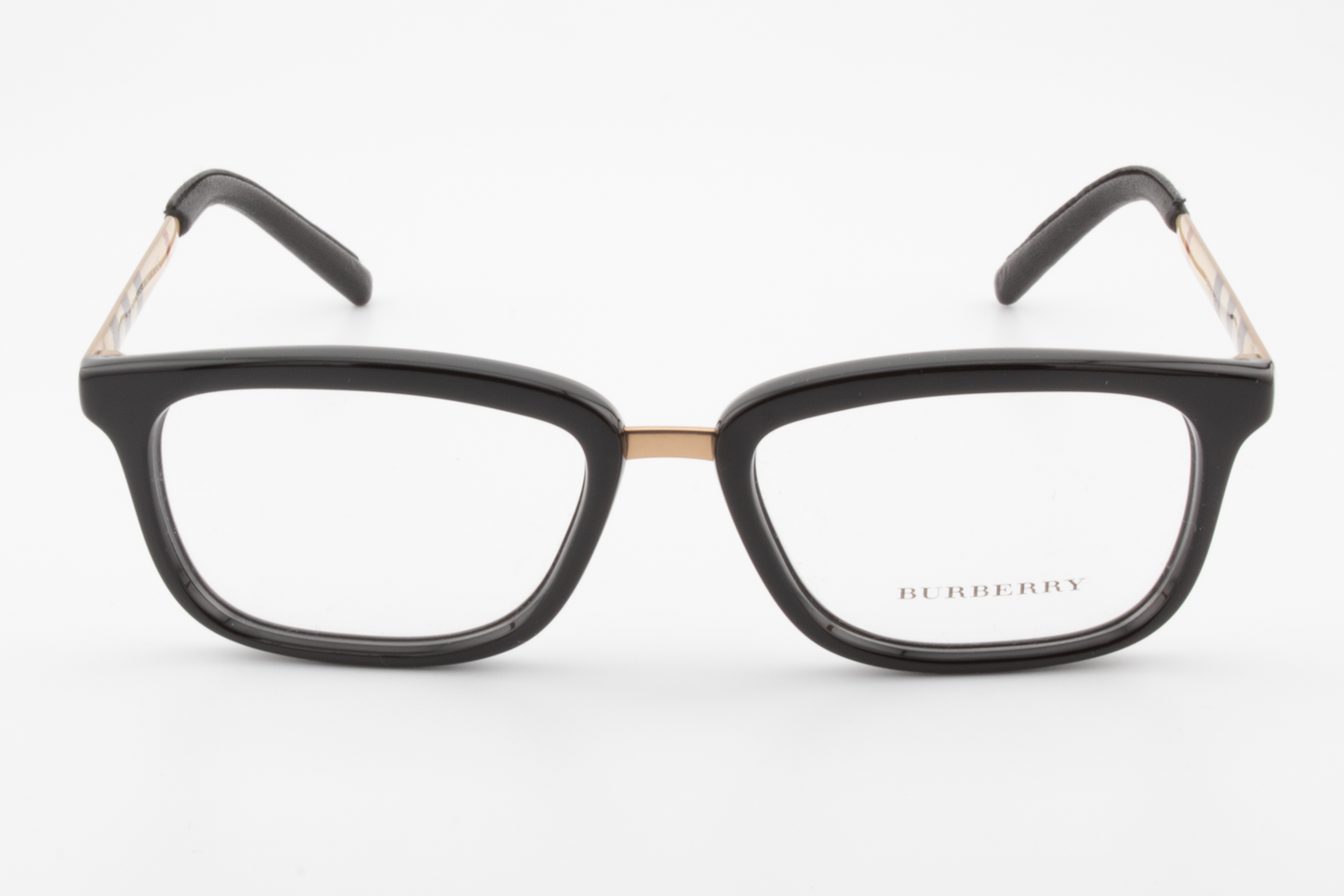 Burberry B2160-Q  Unisex Rectangular Glasses Frame Black, Gold 52mm