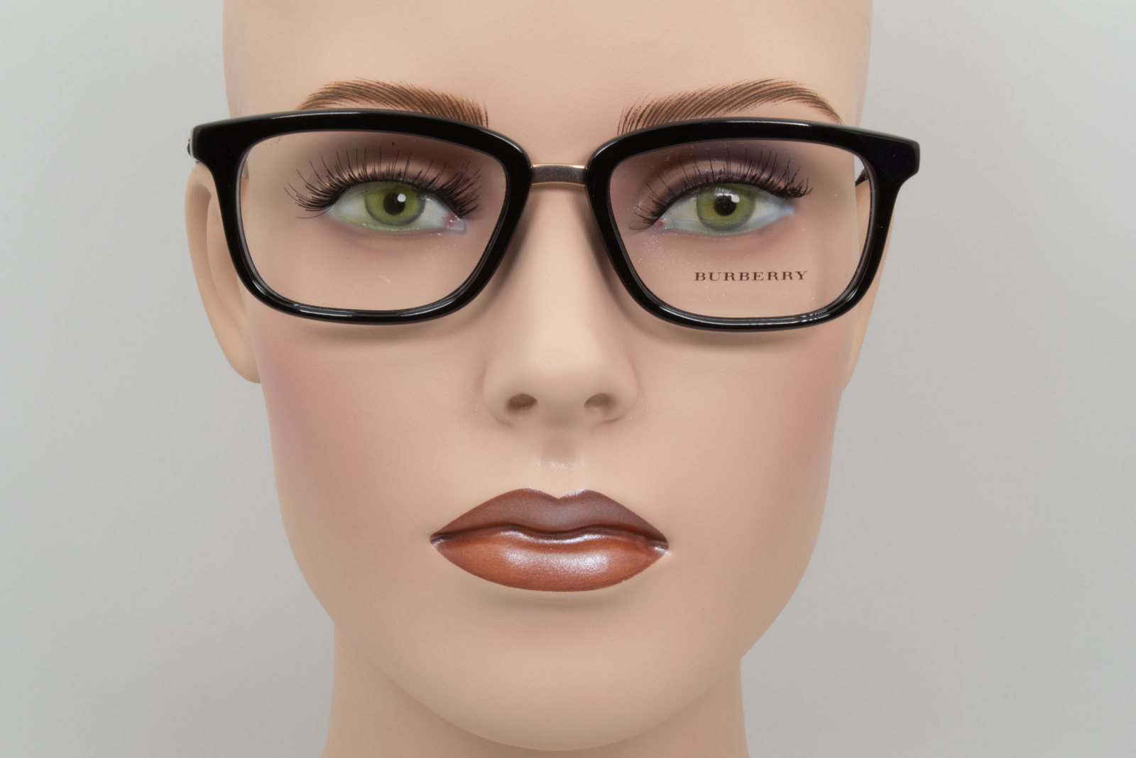 Burberry B2160-Q  Unisex Rectangular Glasses Frame Black, Gold 52mm