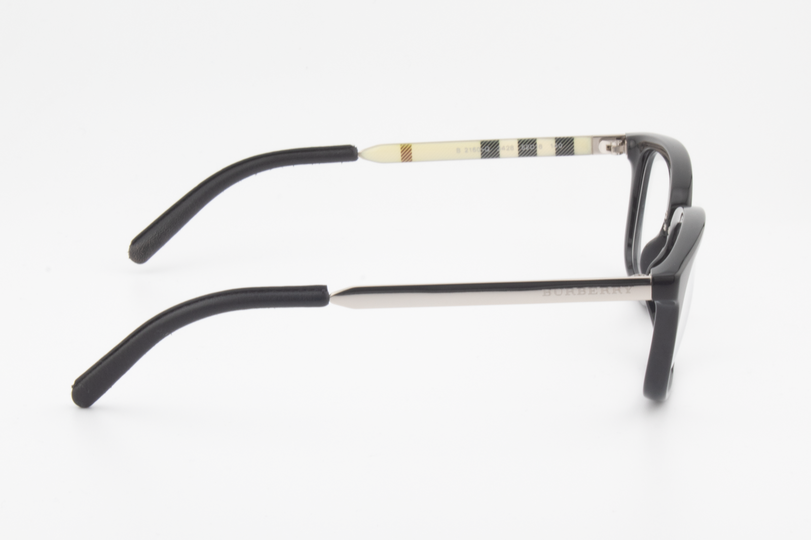 Burberry B2160-Q  Male Rectangular Glasses Frame Black/Silver 52mm