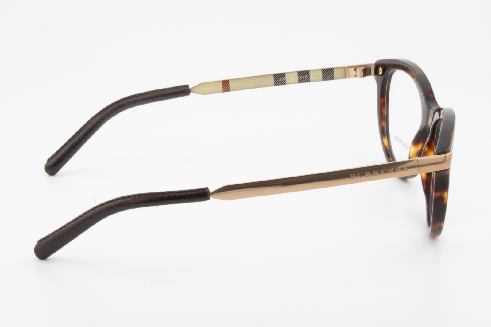 Burberry B2161-Q  Female Cat Eye Glasses Frame Brown Havana Gold 51mm