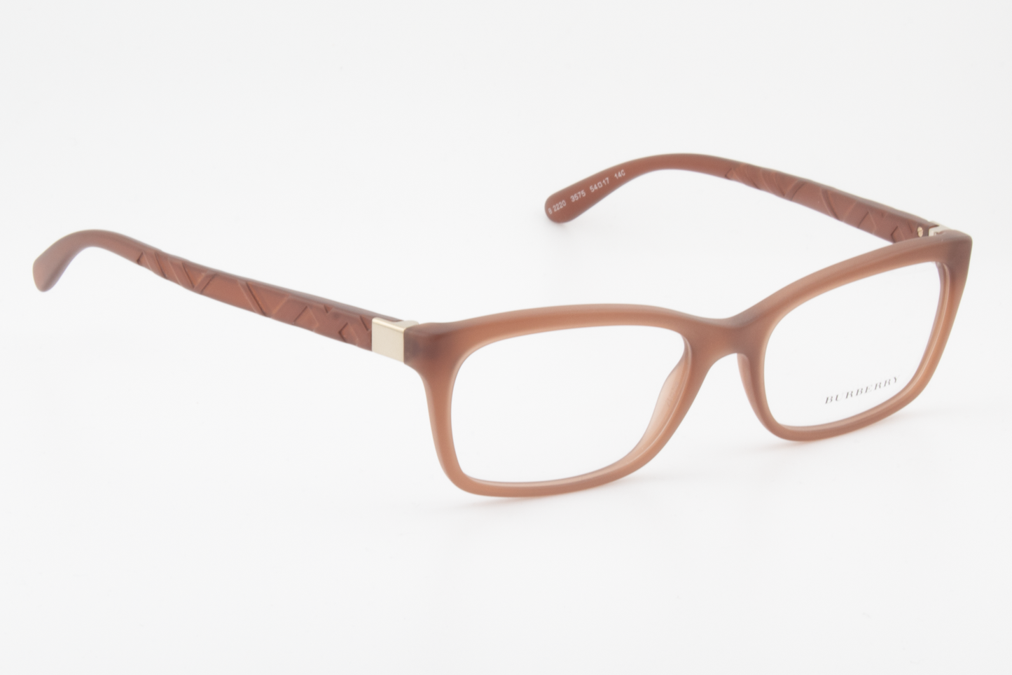 Burberry B2220  Female Rectangular Glasses Frame Matte Brown 54mm