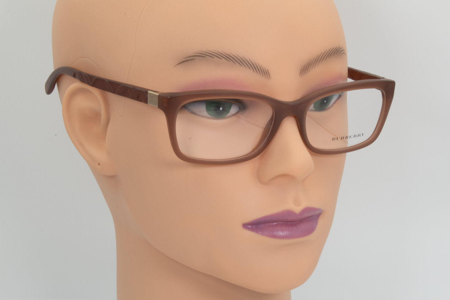 Burberry B2220  Female Rectangular Glasses Frame Matte Brown 54mm