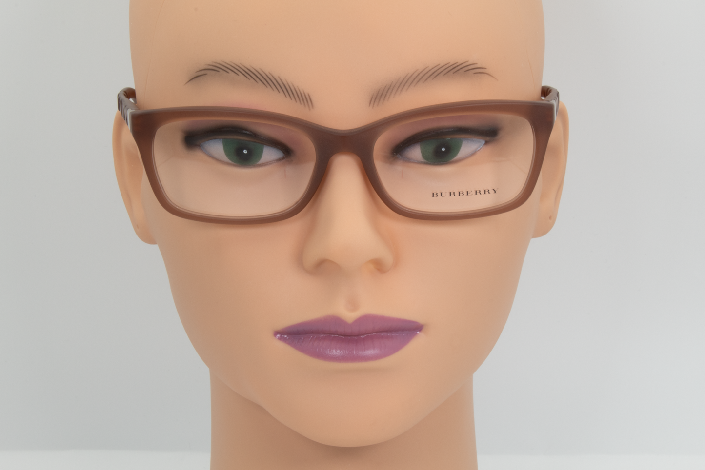 Burberry B2220  Female Rectangular Glasses Frame Matte Brown 54mm