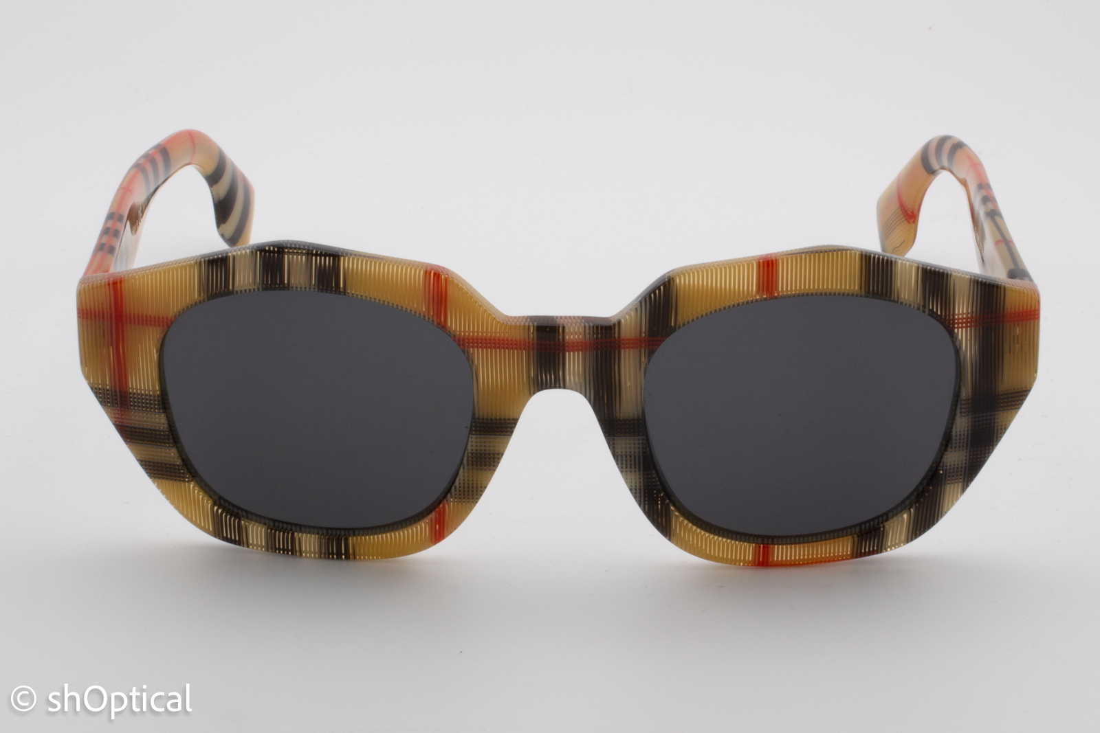 Burberry B4288 3778/87 Womens Full Rim Sunglasses Tartan 46mm