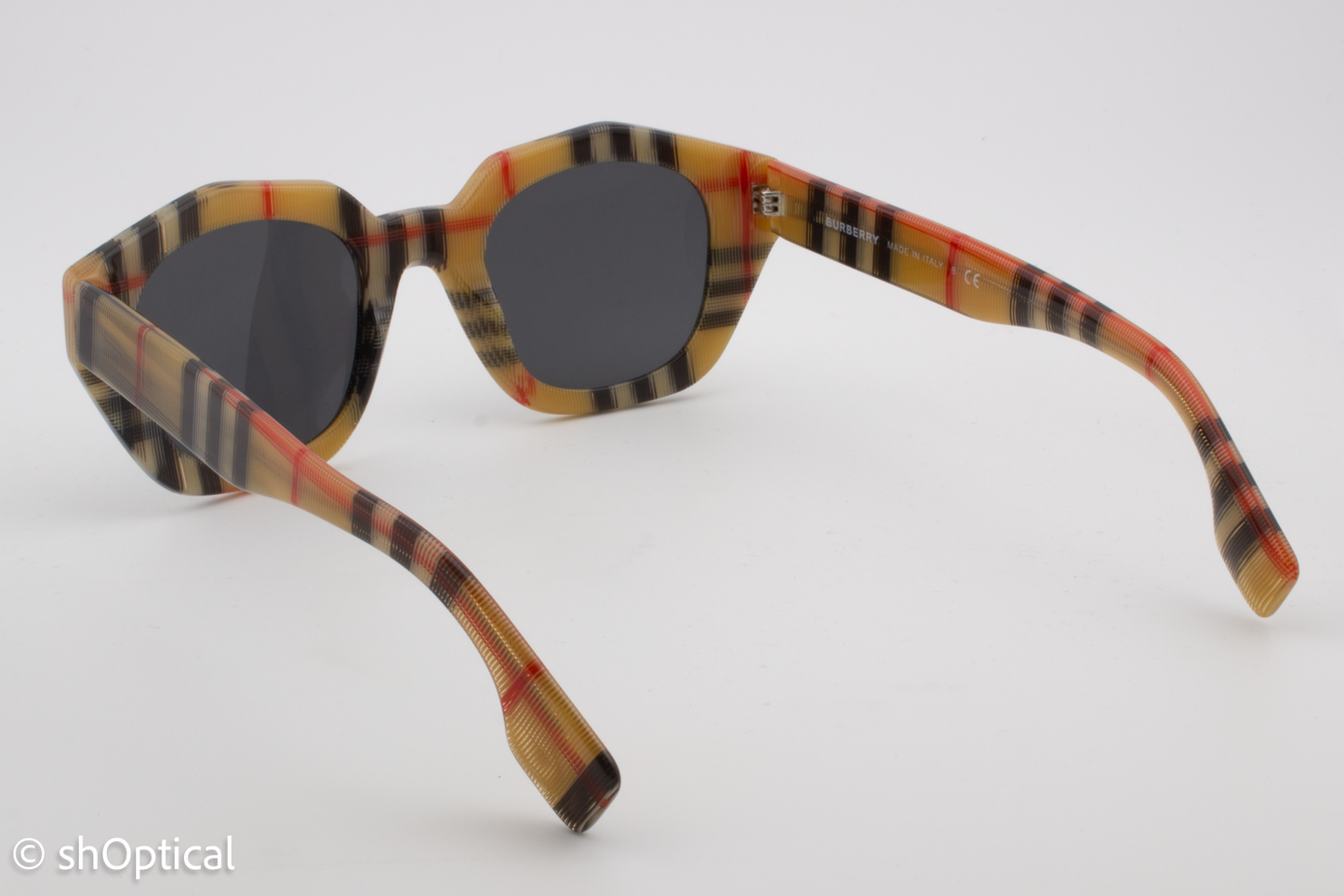 Burberry B4288 3778/87 Womens Full Rim Sunglasses Tartan 46mm