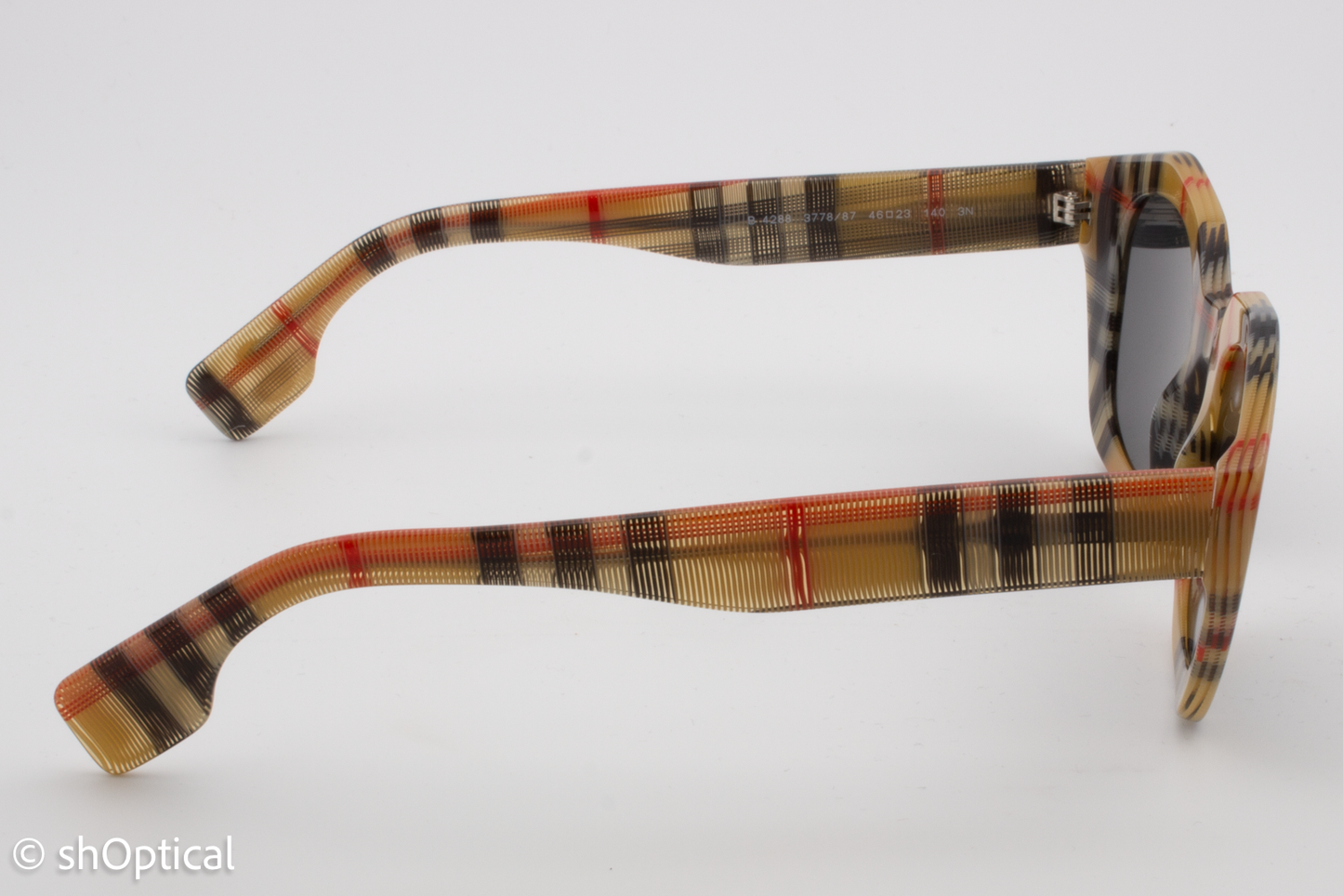 Burberry B4288 3778/87 Womens Full Rim Sunglasses Tartan 46mm