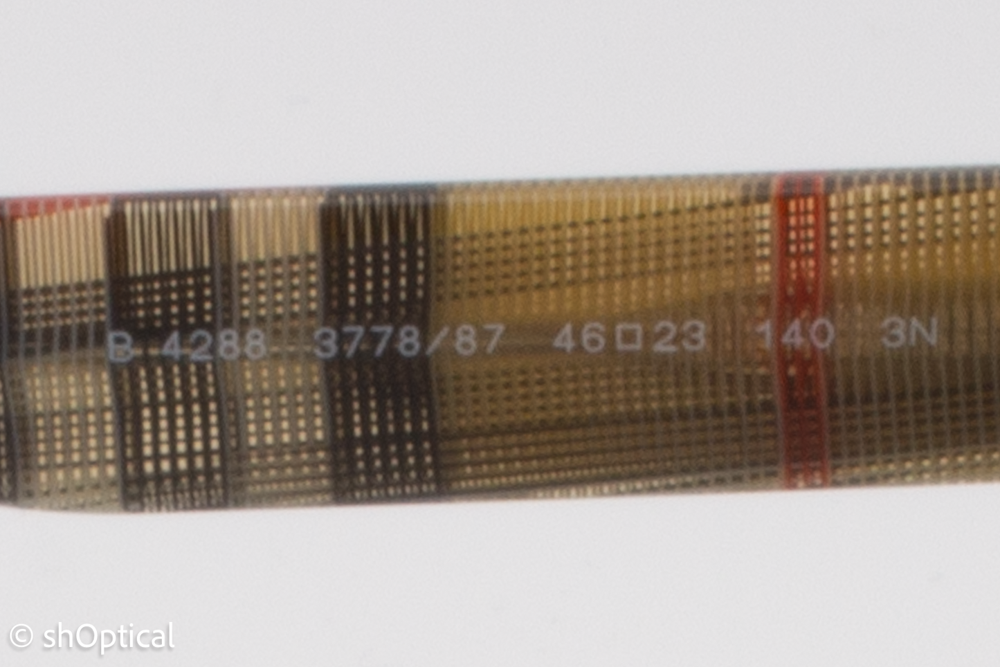 Burberry B4288 3778/87 Womens Full Rim Sunglasses Tartan 46mm