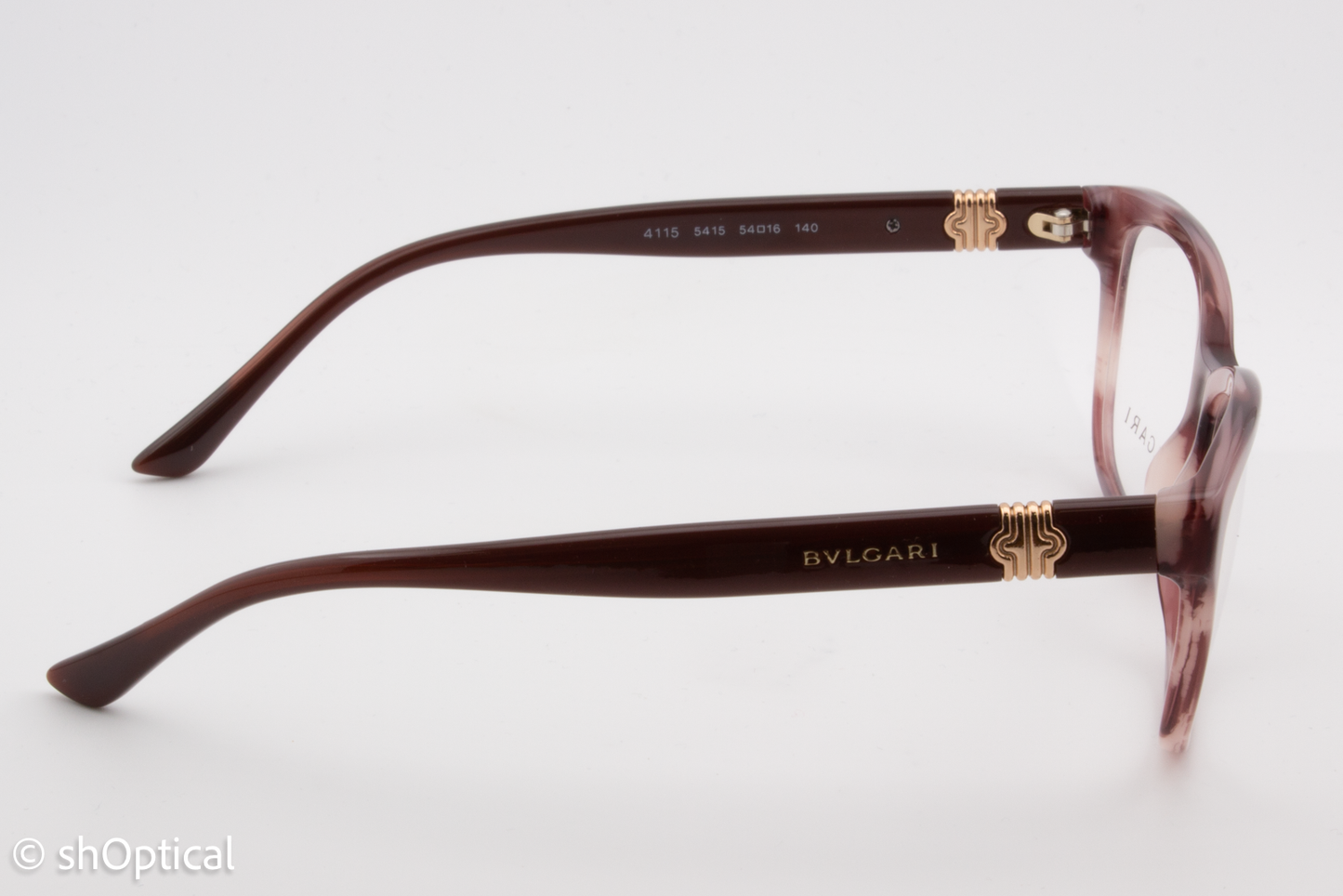 Bvlgari 4115  Female Square Glasses Frame Pink Havana 54mm