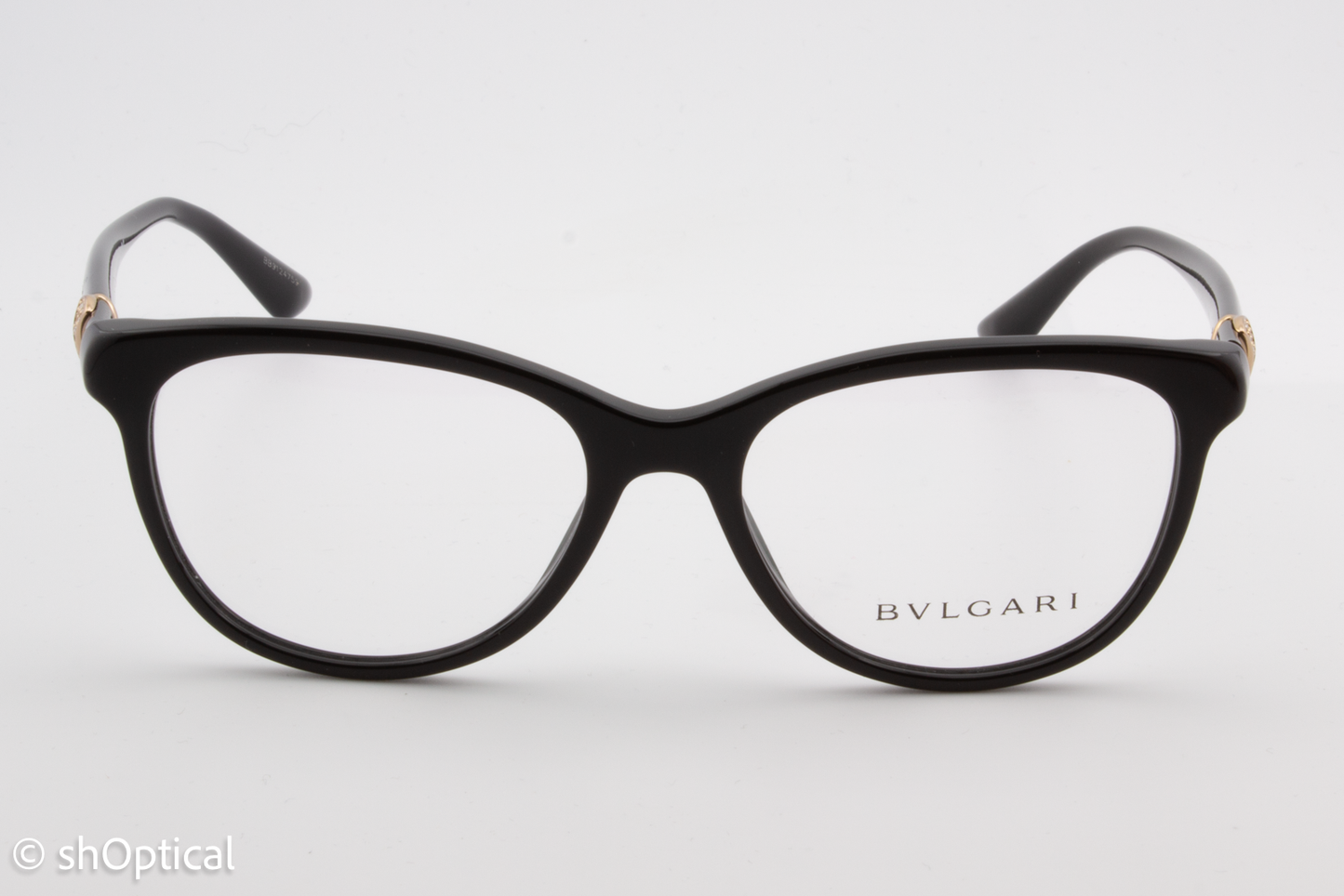 Bvlgari 4127-B  Female Cat Eye Glasses Frame Black 54mm