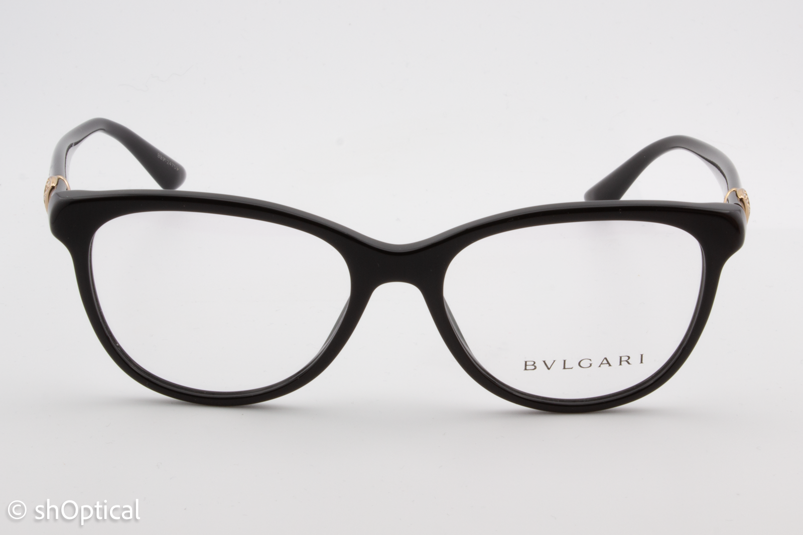 Bvlgari 4127-B  Female Cat Eye Glasses Frame Black 54mm