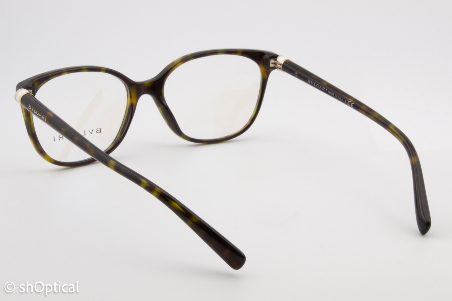 Bvlgari 4129  Male Cat Eye Glasses Frame Dark Havana 52mm