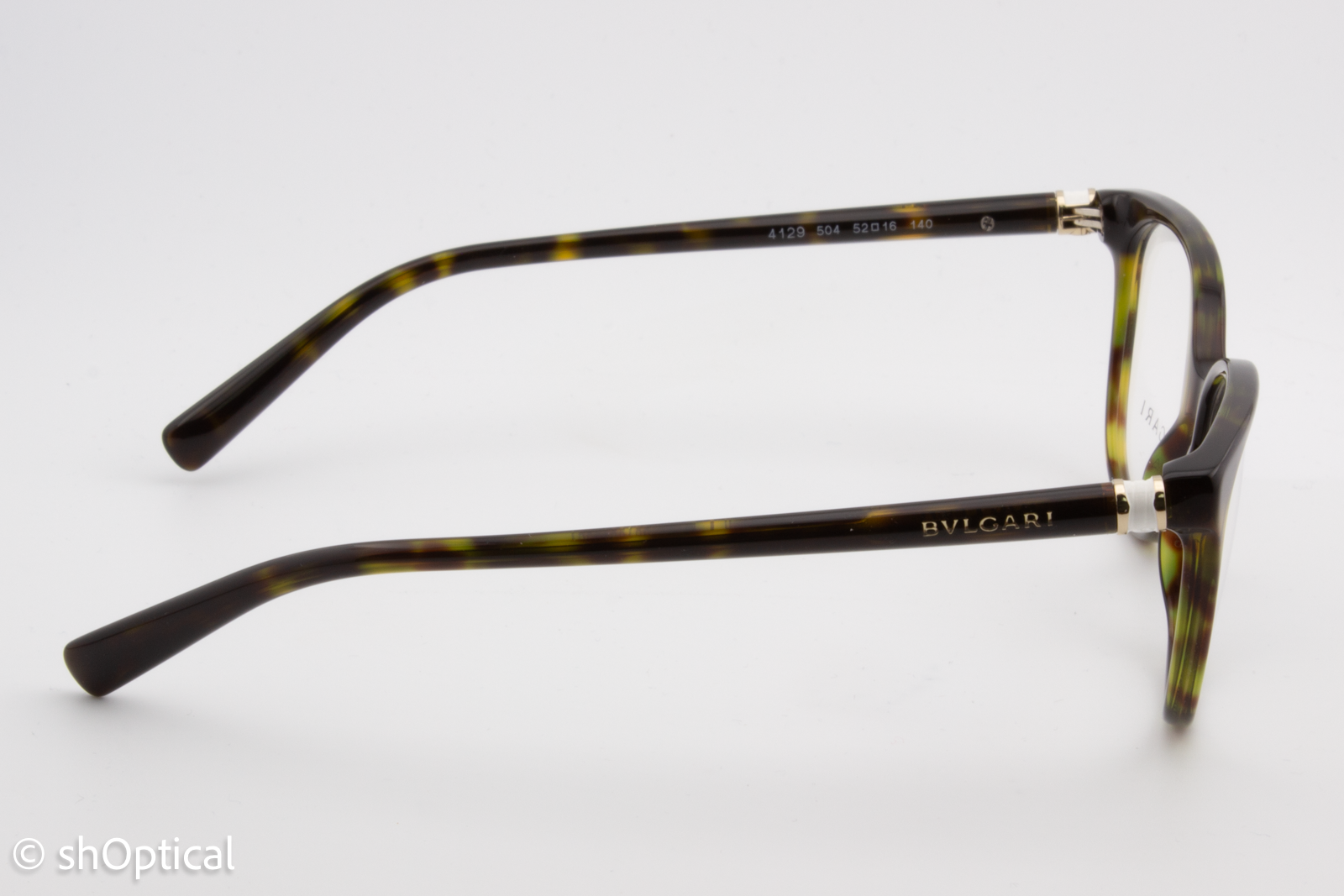 Bvlgari 4129  Male Cat Eye Glasses Frame Dark Havana 52mm