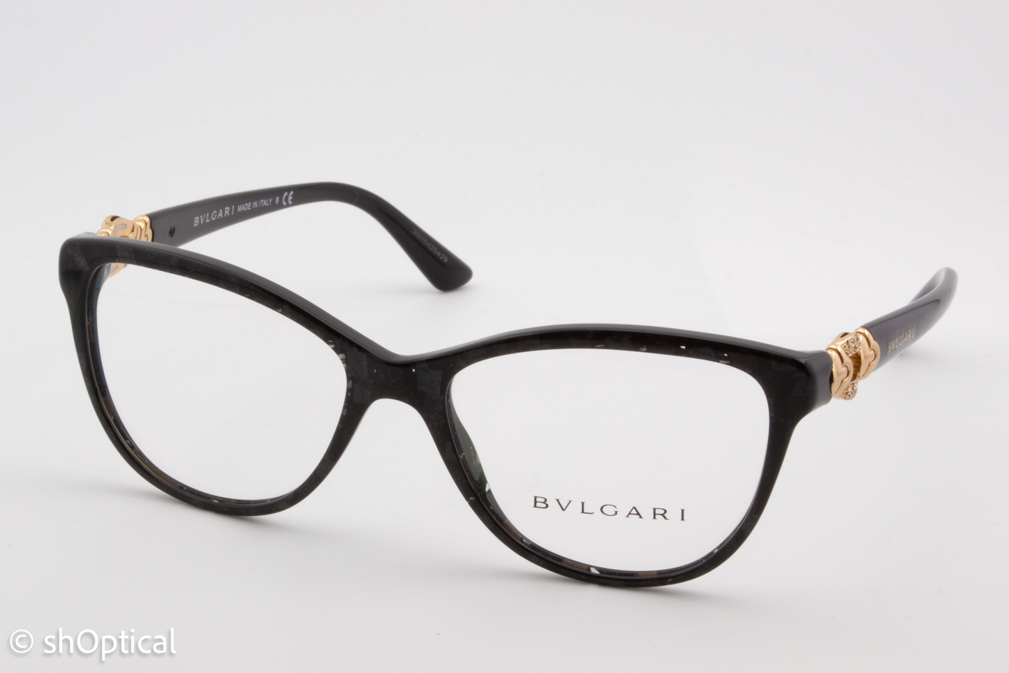 Bvlgari 4132B  Male Cat Eye Glasses Frame Bvlgari Black (Mamba) 53mm