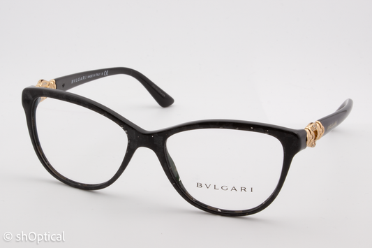 Bvlgari 4132B  Male Cat Eye Glasses Frame Bvlgari Black (Mamba) 53mm