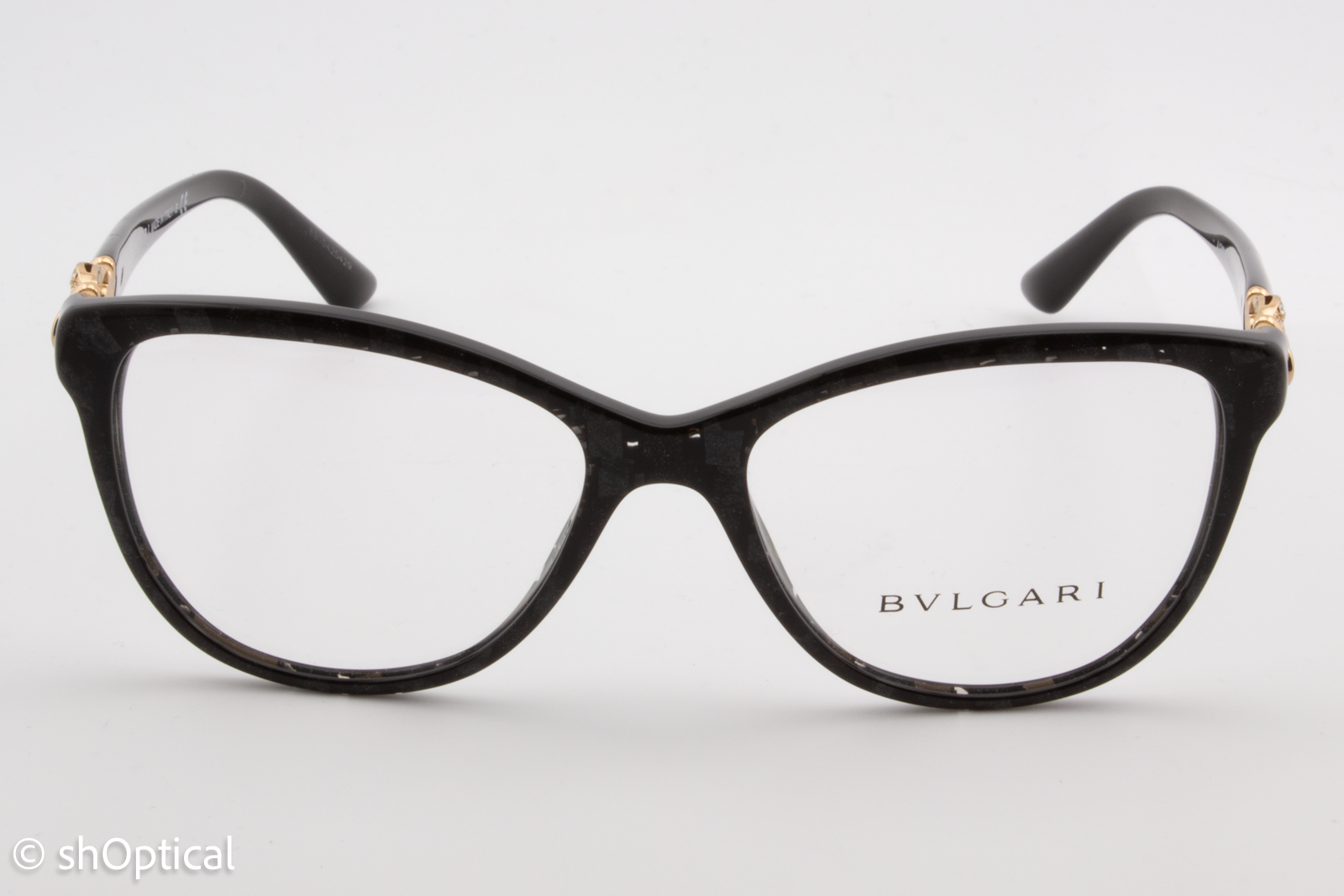 Bvlgari 4132B  Male Cat Eye Glasses Frame Bvlgari Black (Mamba) 53mm
