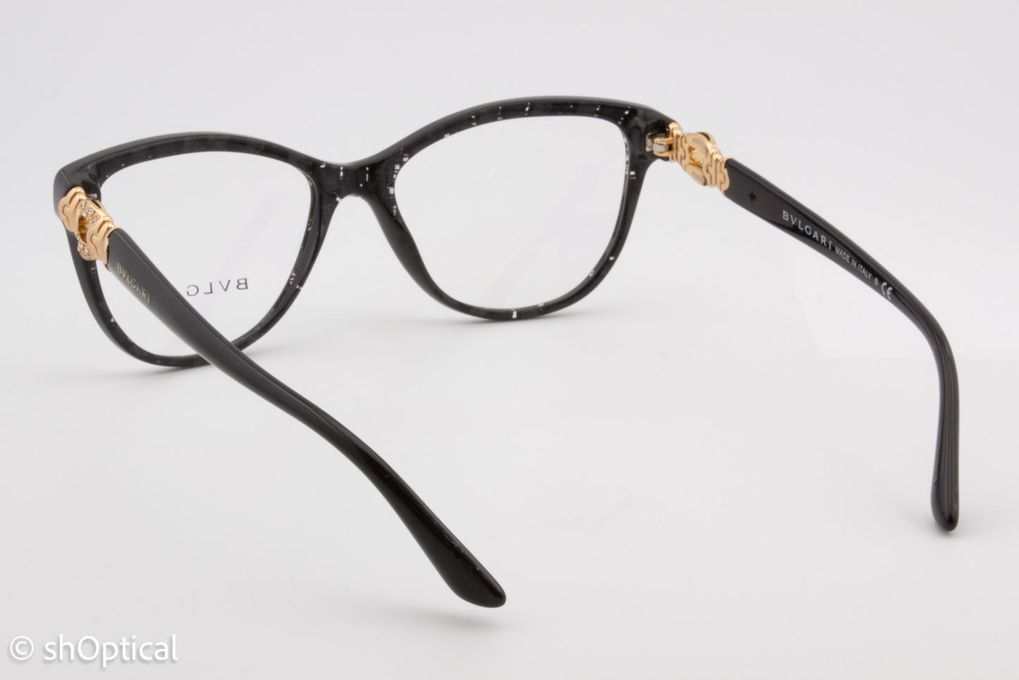 Bvlgari 4132B  Male Cat Eye Glasses Frame Bvlgari Black (Mamba) 53mm