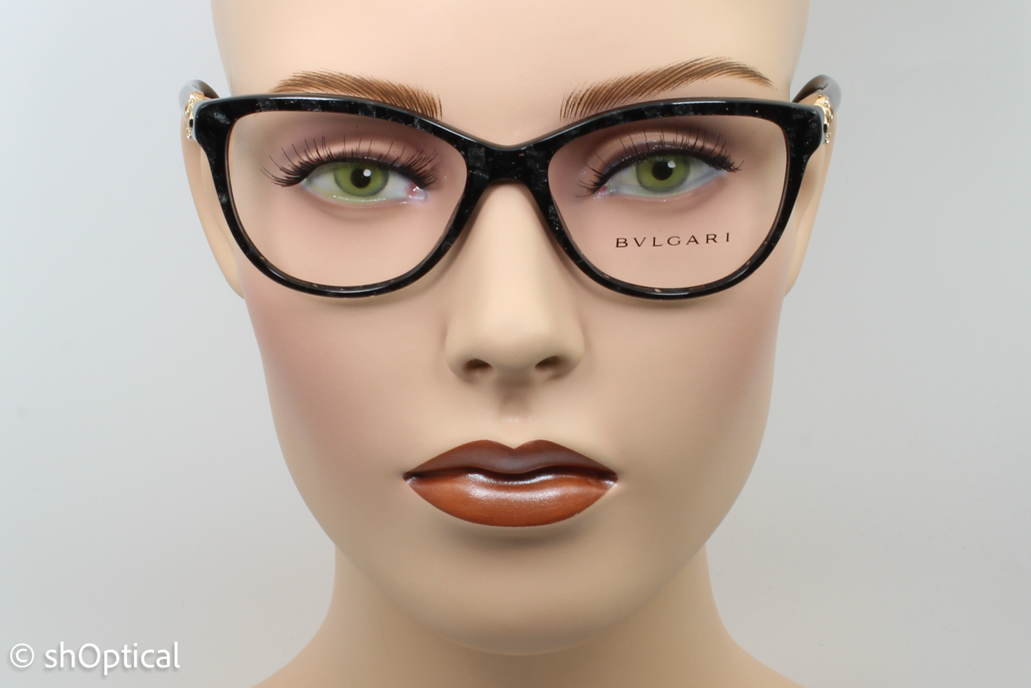 Bvlgari 4132B  Male Cat Eye Glasses Frame Bvlgari Black (Mamba) 53mm