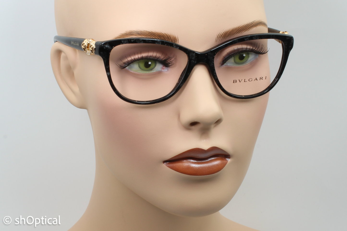 Bvlgari 4132B  Male Cat Eye Glasses Frame Bvlgari Black (Mamba) 53mm