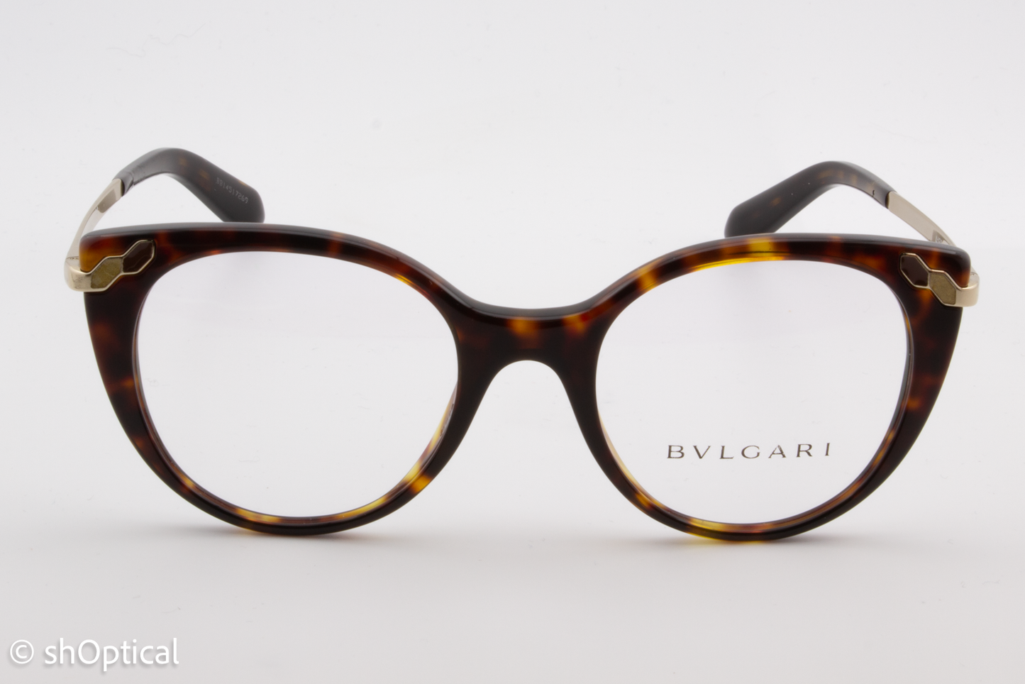 Bvlgari 4150  Female Cat Eye Glasses Frame Dark Havana 49mm