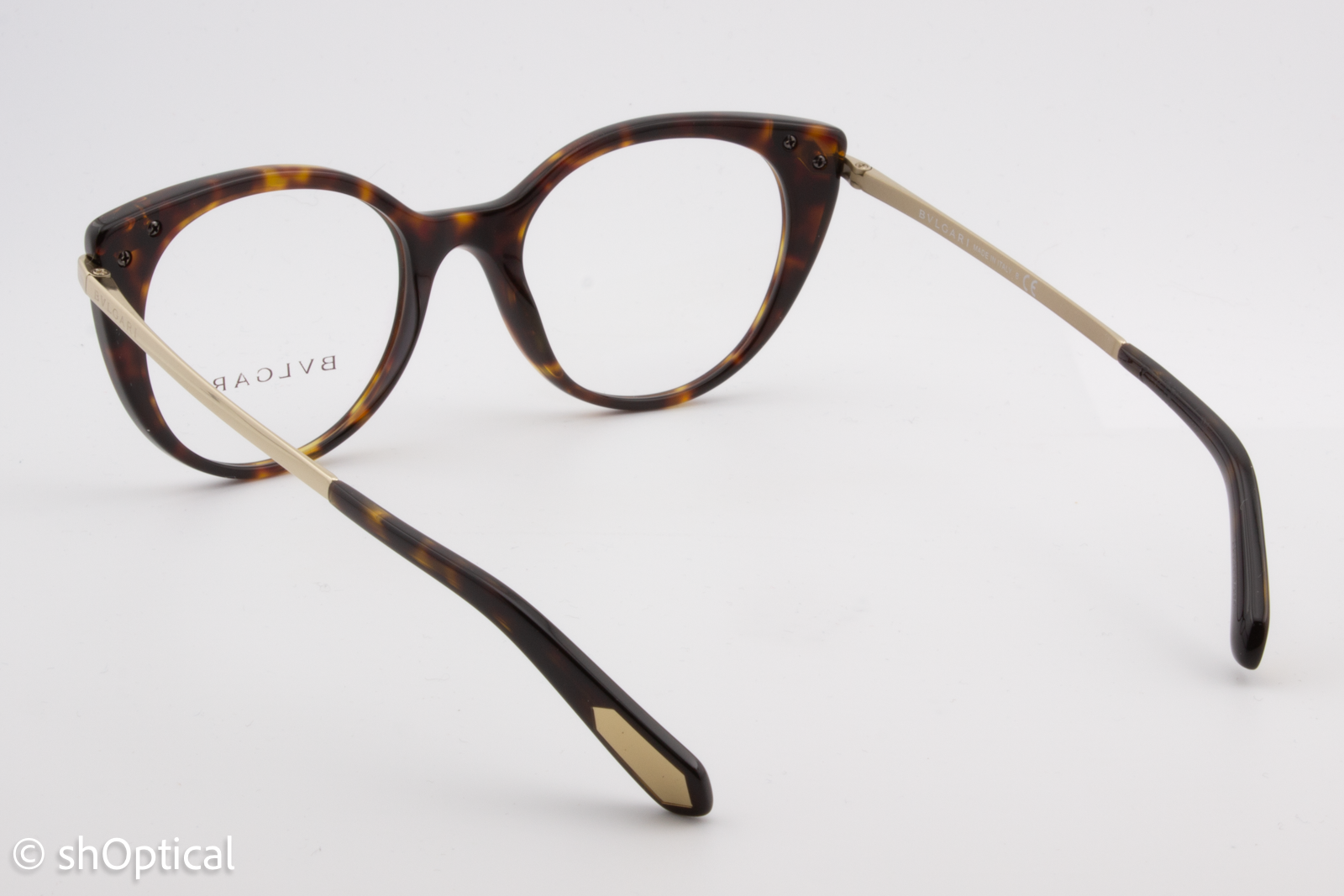 Bvlgari 4150  Female Cat Eye Glasses Frame Dark Havana 49mm