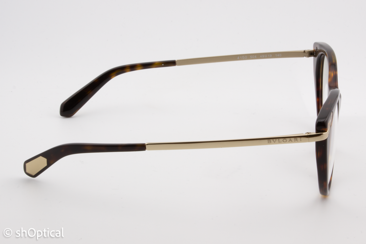 Bvlgari 4150  Female Cat Eye Glasses Frame Dark Havana 49mm