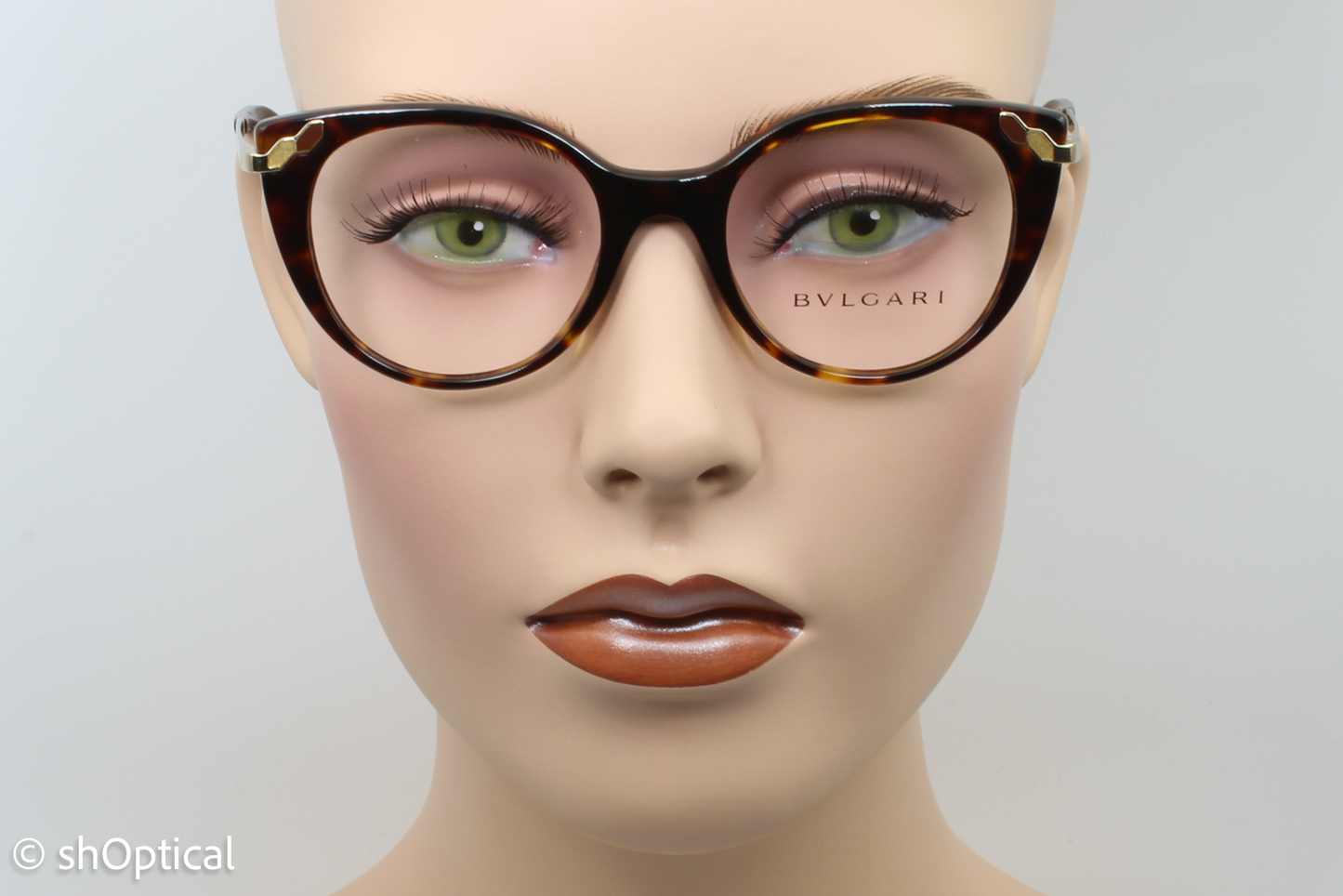 Bvlgari 4150  Female Cat Eye Glasses Frame Dark Havana 49mm