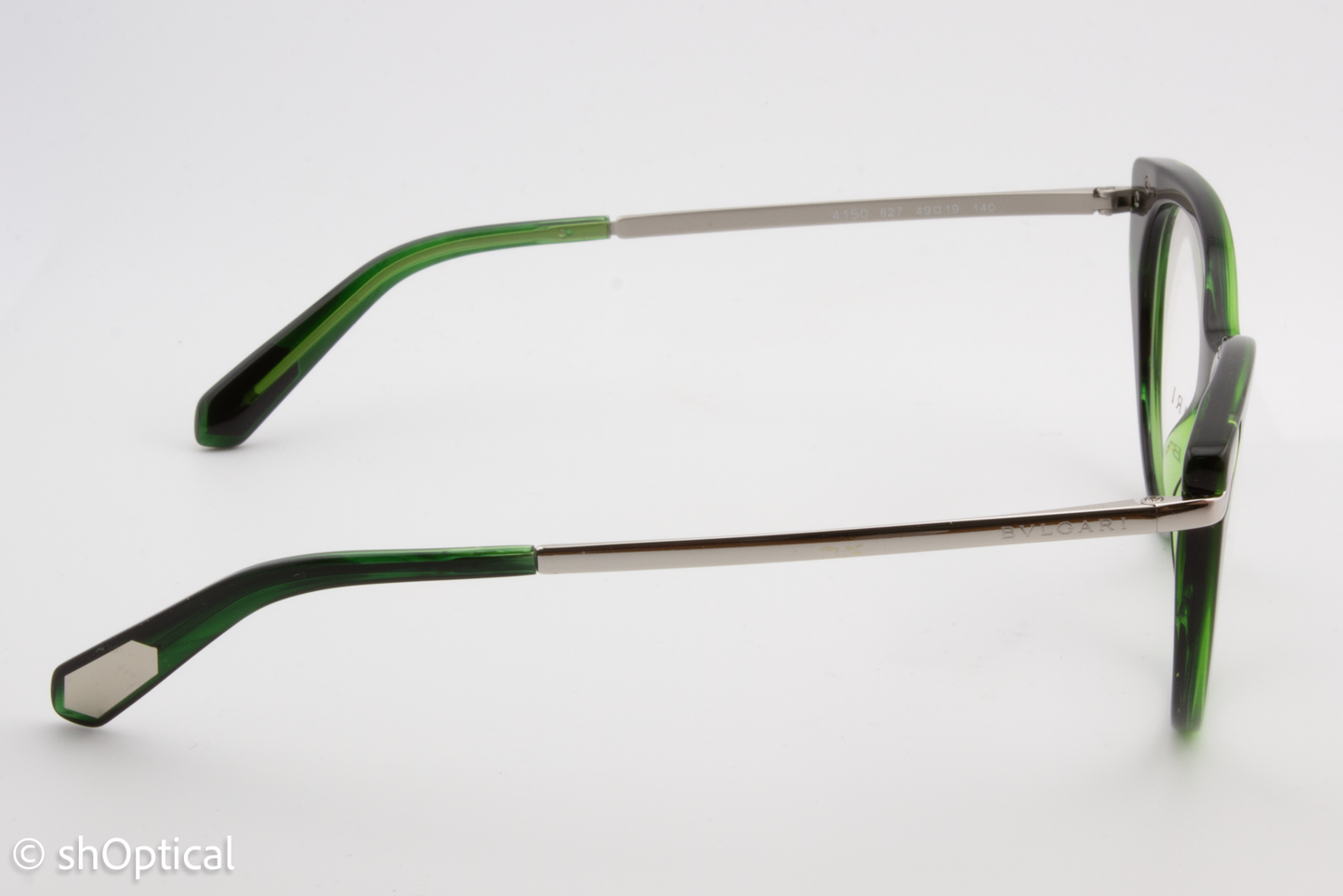 Bvlgari 4150  Female Cat Eye Glasses Frame Green 49mm
