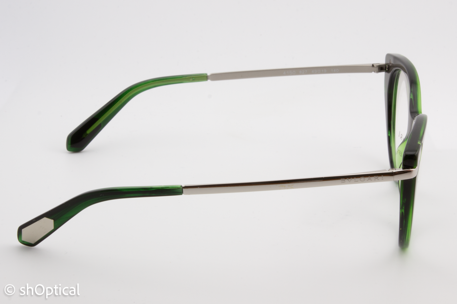 Bvlgari 4150  Female Cat Eye Glasses Frame Green 49mm