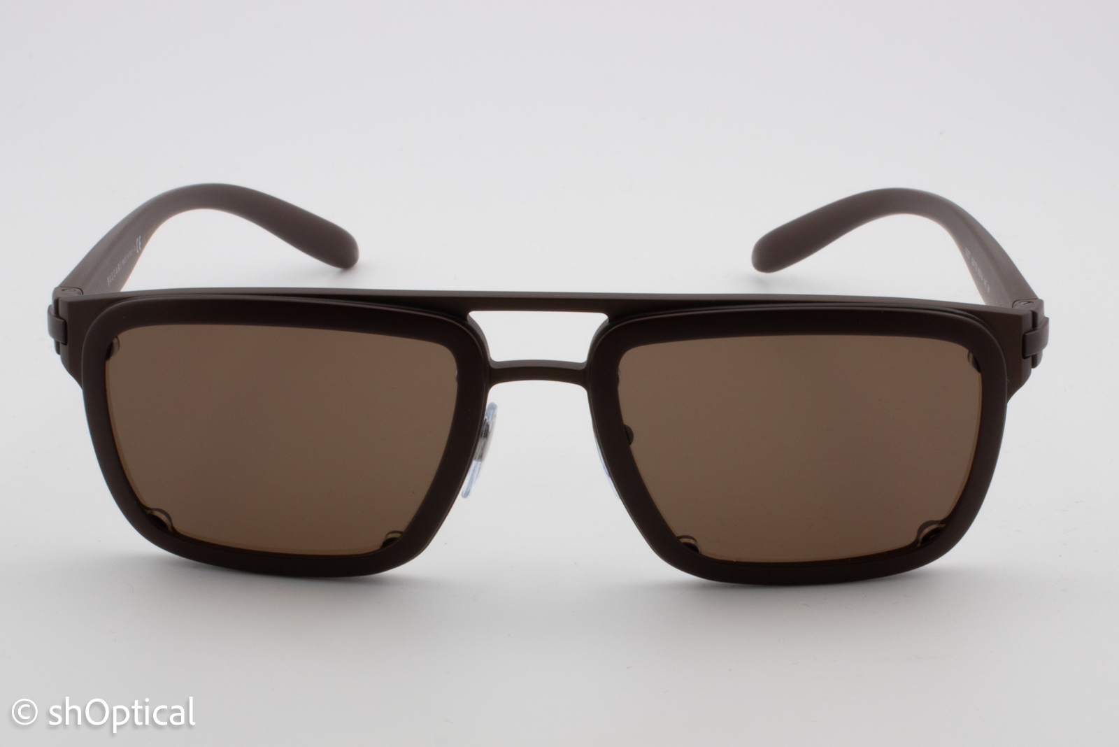 Bvlgari 5057 020/73 Mens Full Rim Sunglasses Dark Brown Matte 60mm