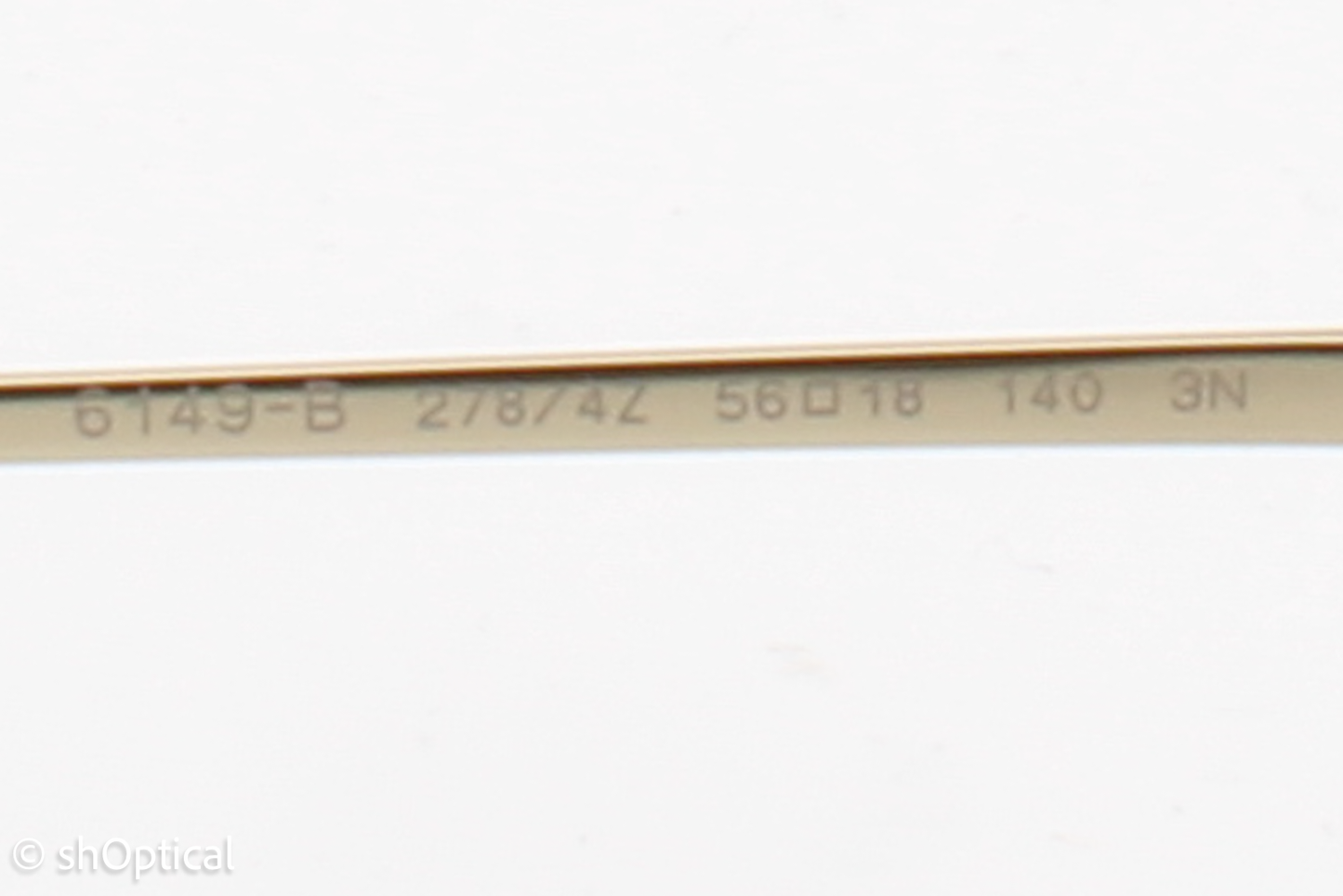 Bvlgari 6149-B 278/4Z Womens Rimless Sunglasses Pale Gold 56mm