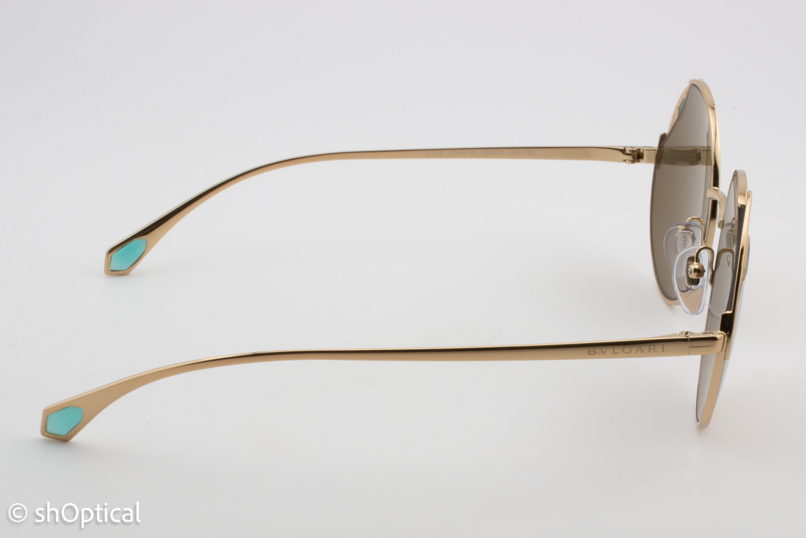 Bvlgari 6159 2014/4Z Womens Full Rim Sunglasses Gold 54mm