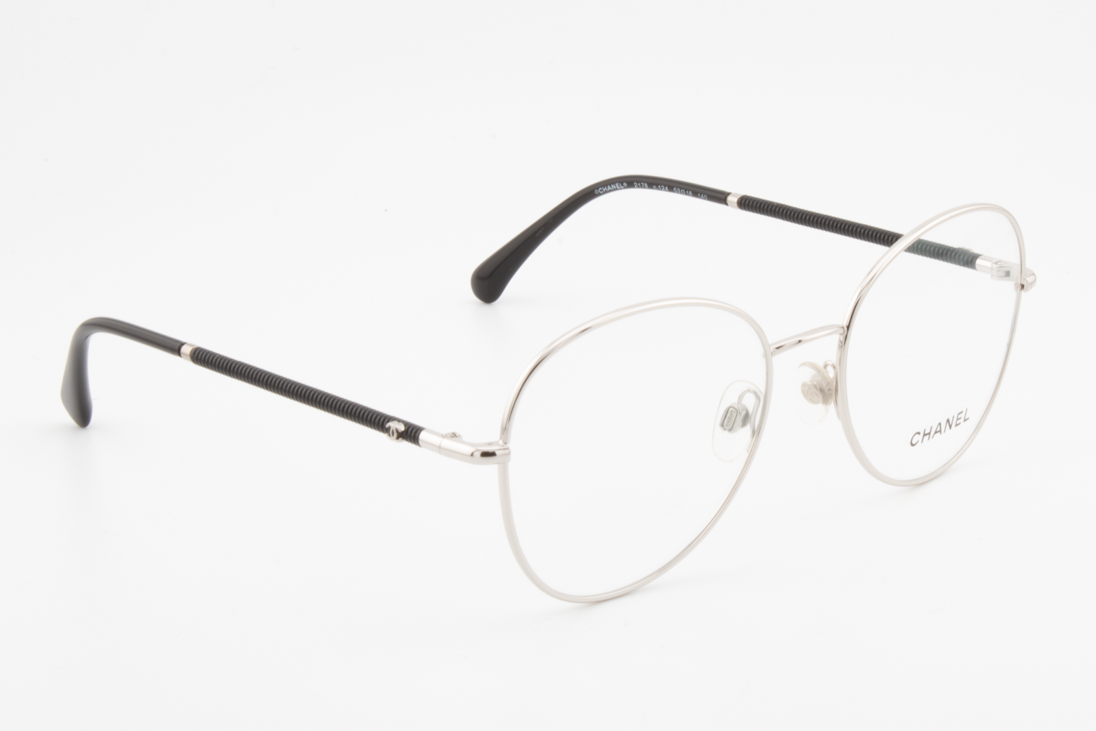 Chanel 2178  Female Oval Glasses Frame Silver 53mm