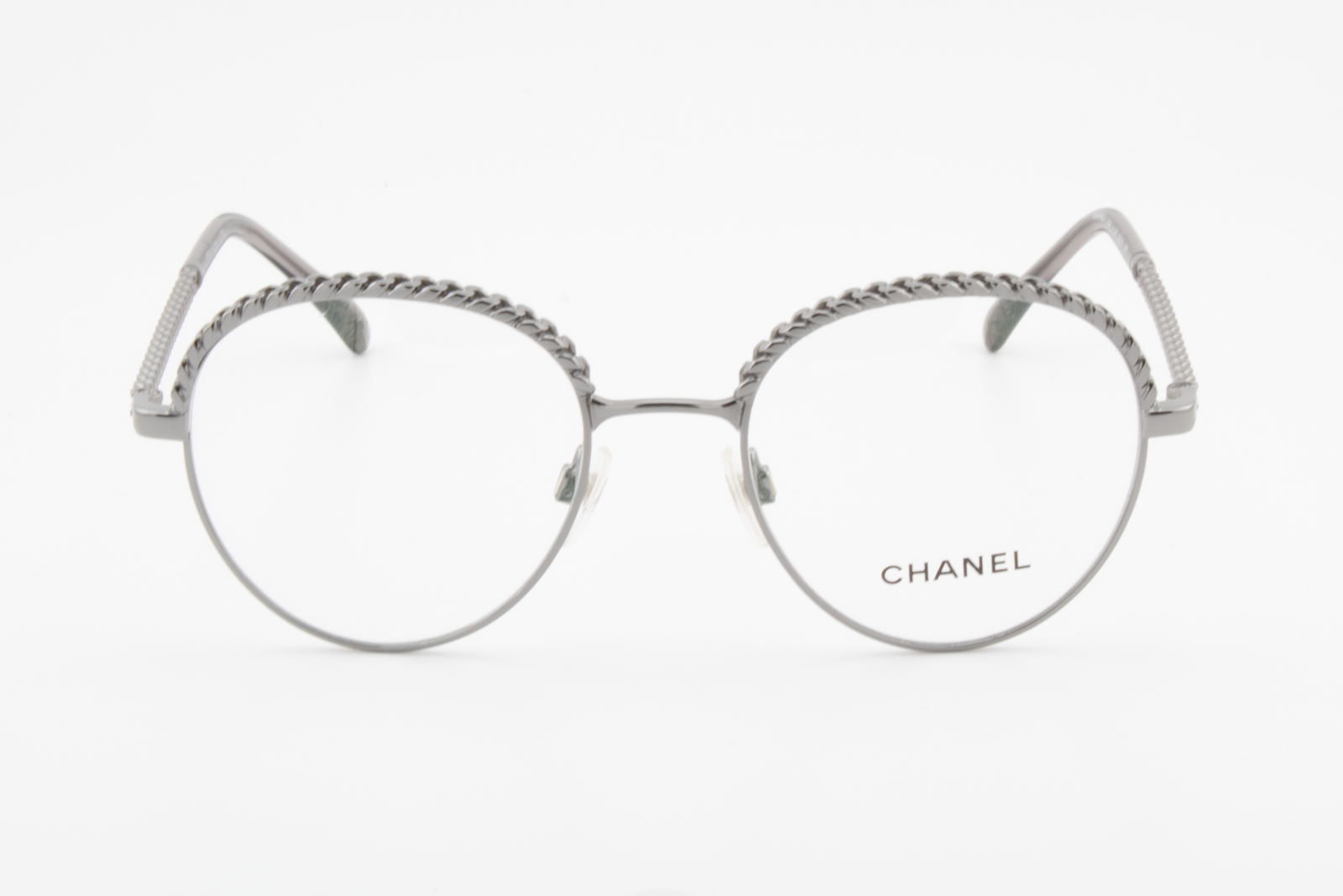 Chanel 2184  Female Round Glasses Frame Gunmetal 50mm