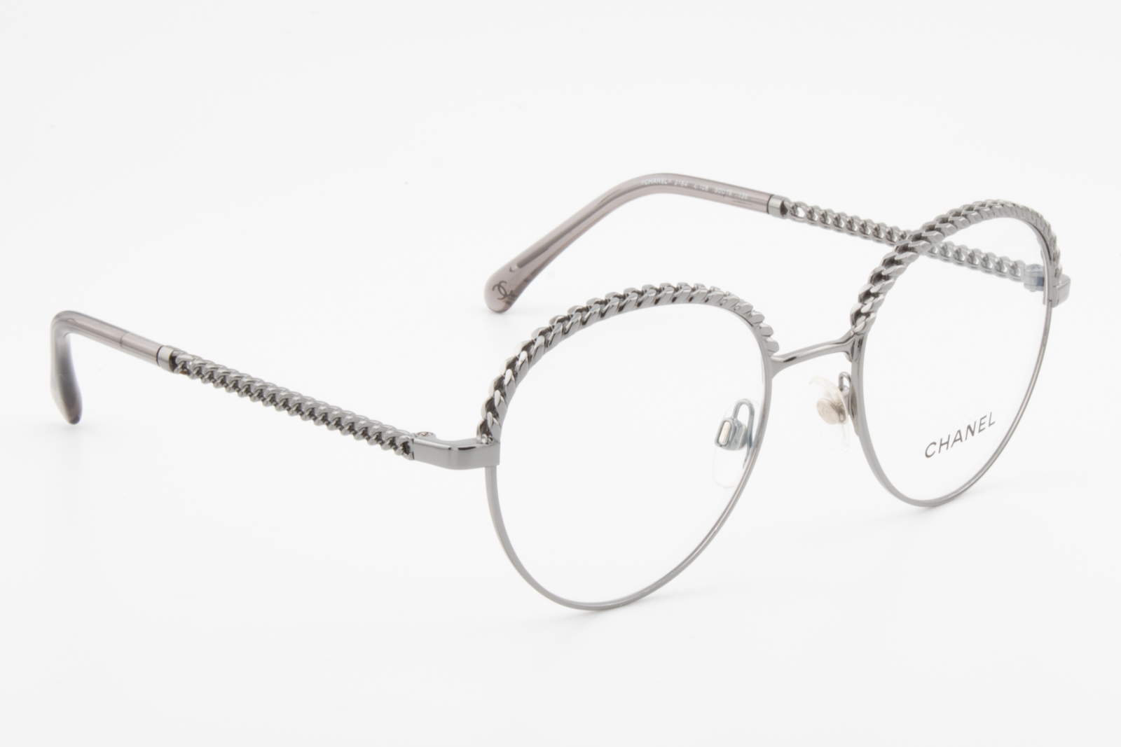 Chanel 2184  Female Round Glasses Frame Gunmetal 50mm