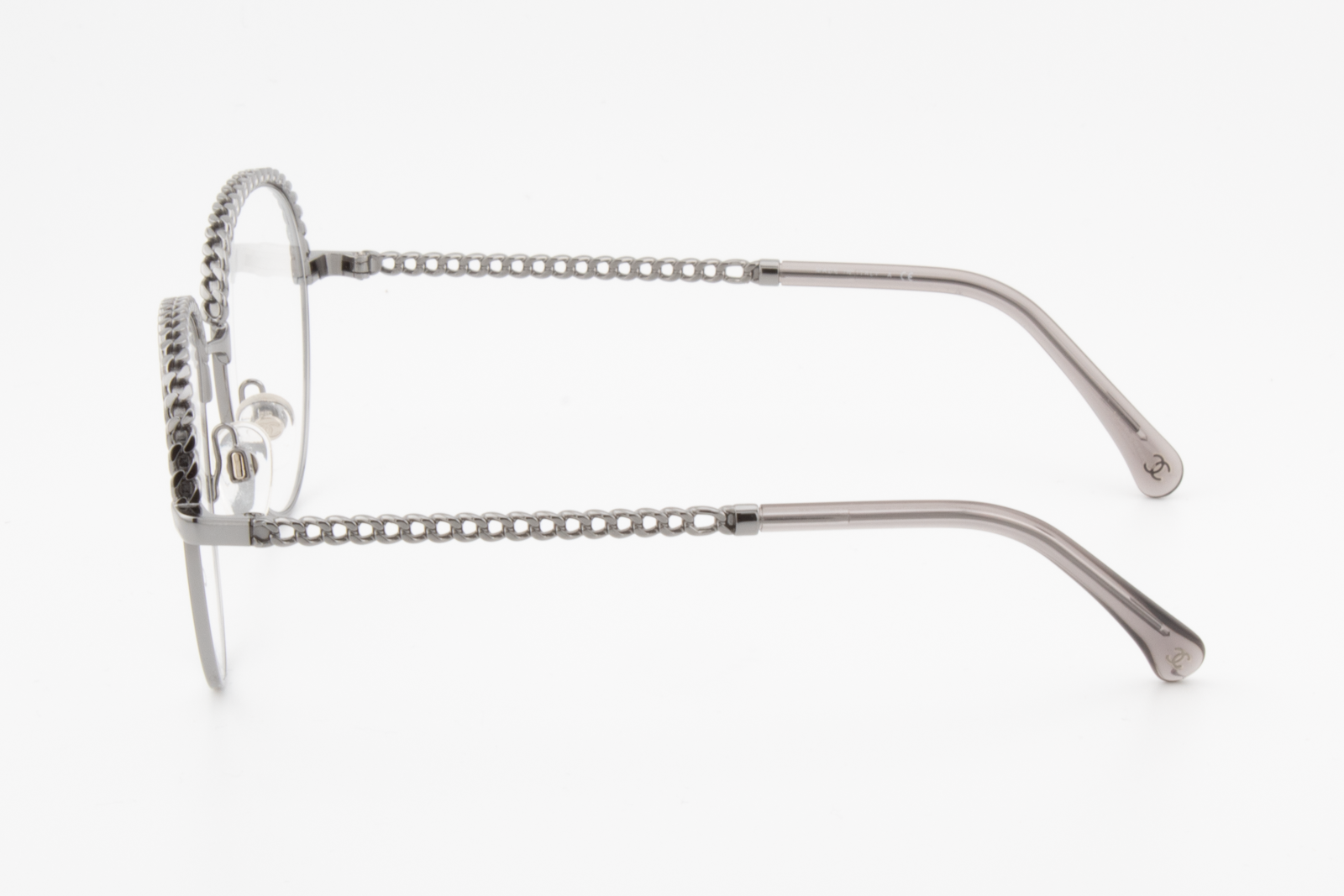 Chanel 2184  Female Round Glasses Frame Gunmetal 50mm