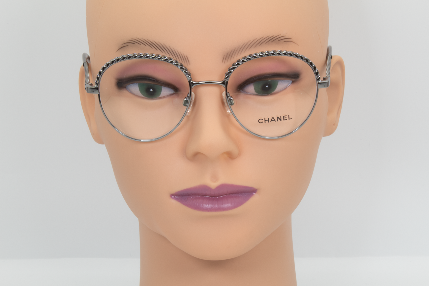 Chanel 2184  Female Round Glasses Frame Gunmetal 50mm