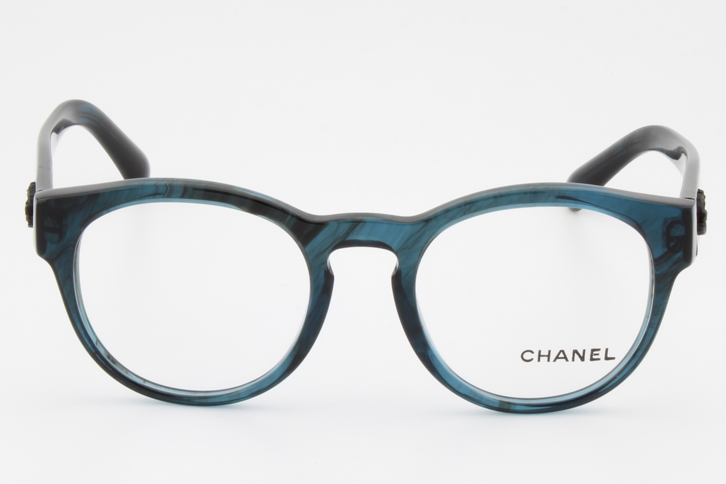 Chanel 3346  Female Round Glasses Frame Mediterranean Sea 49mm
