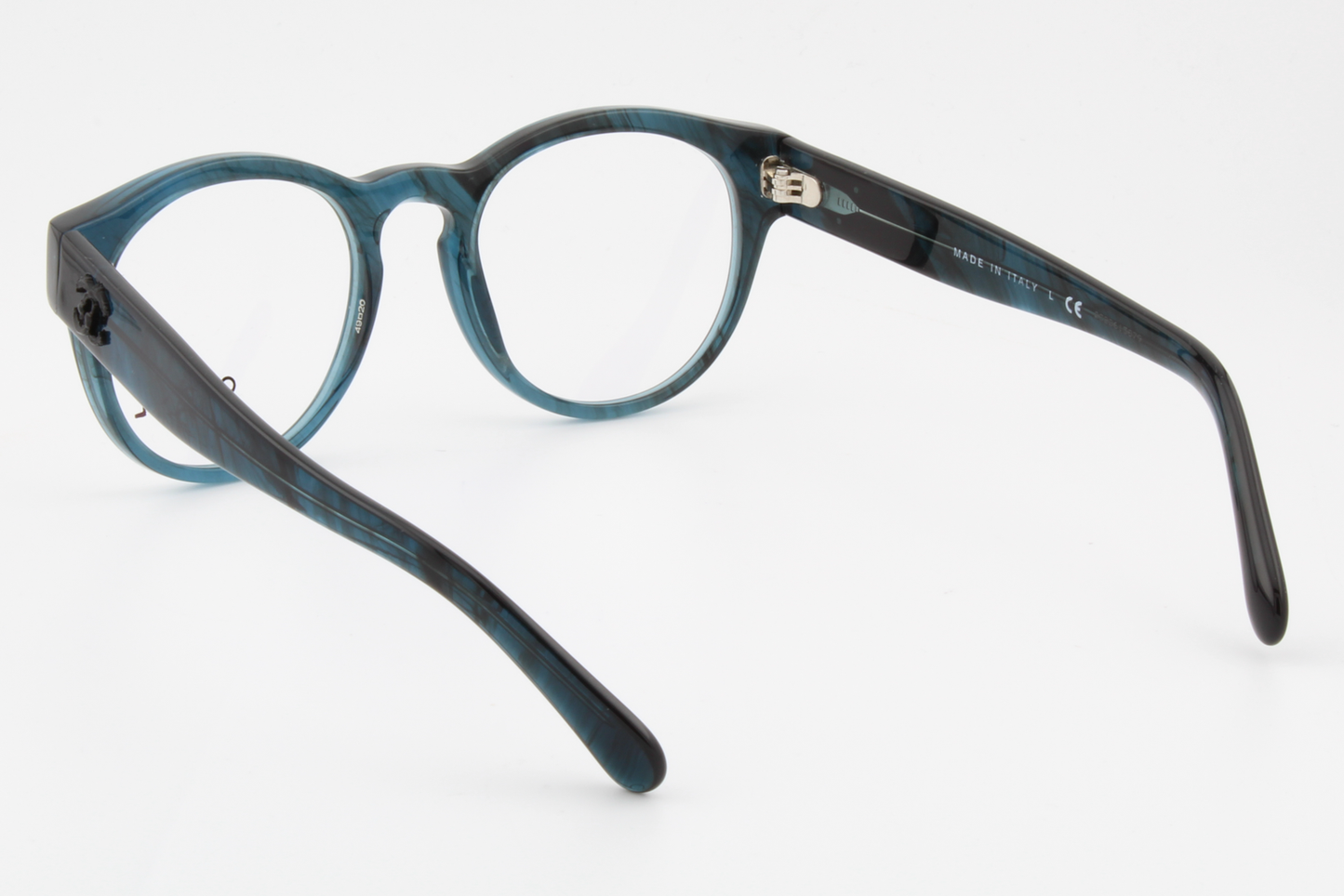 Chanel 3346  Female Round Glasses Frame Mediterranean Sea 49mm